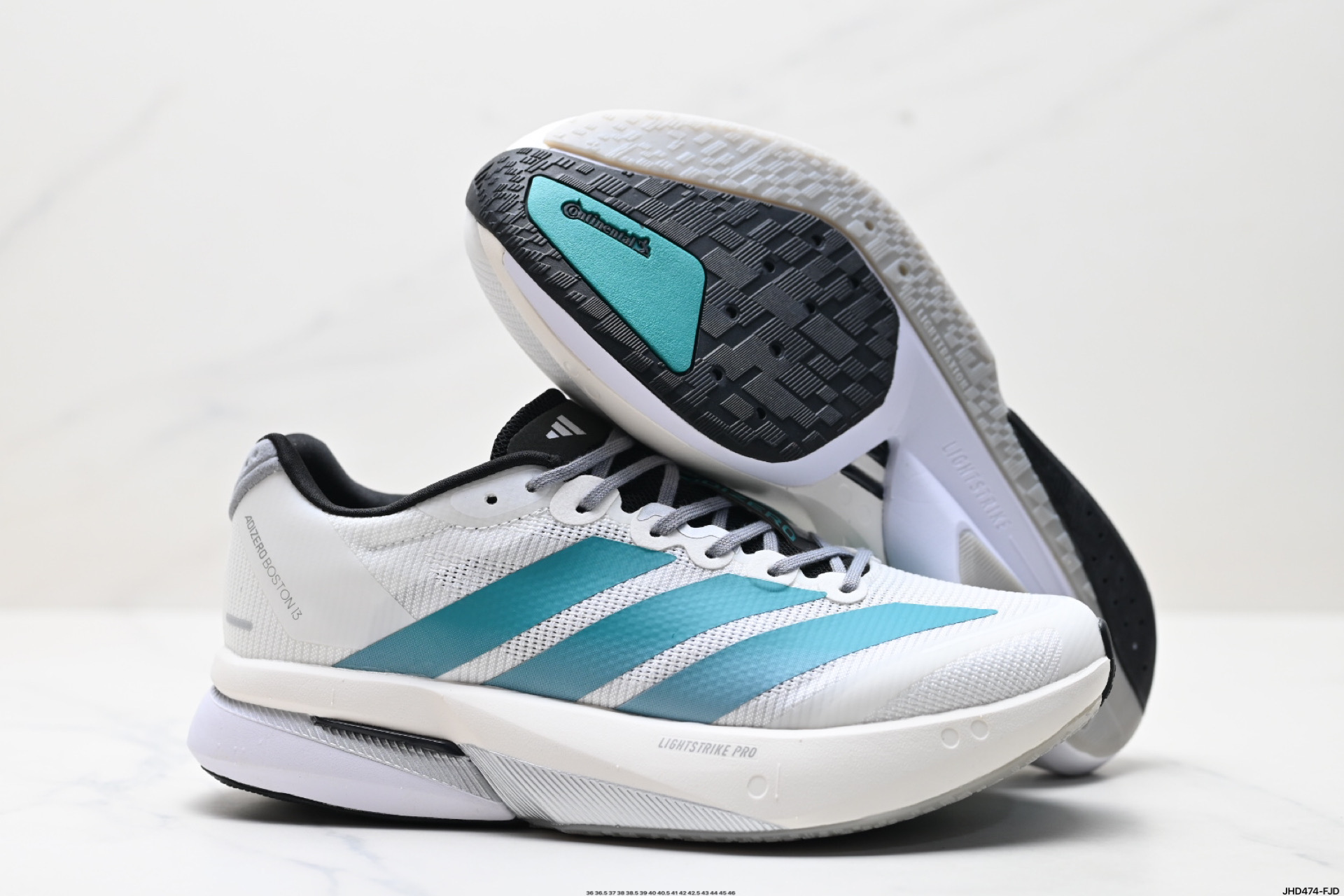 阿迪达斯adidas adizero BOSTON 13 透气网眼竞速跑鞋Boost 缓震底 后跟加厚 呵护脚后跟 JR4791