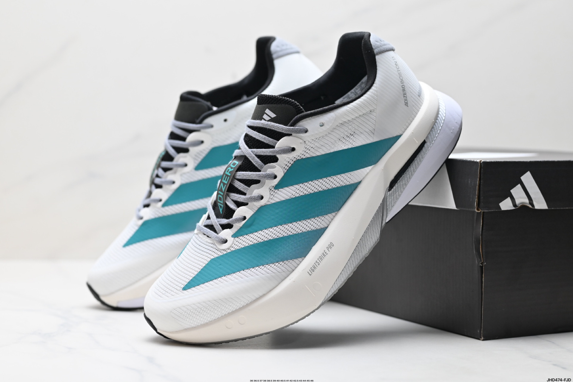阿迪达斯adidas adizero BOSTON 13 透气网眼竞速跑鞋Boost 缓震底 后跟加厚 呵护脚后跟 JR4791