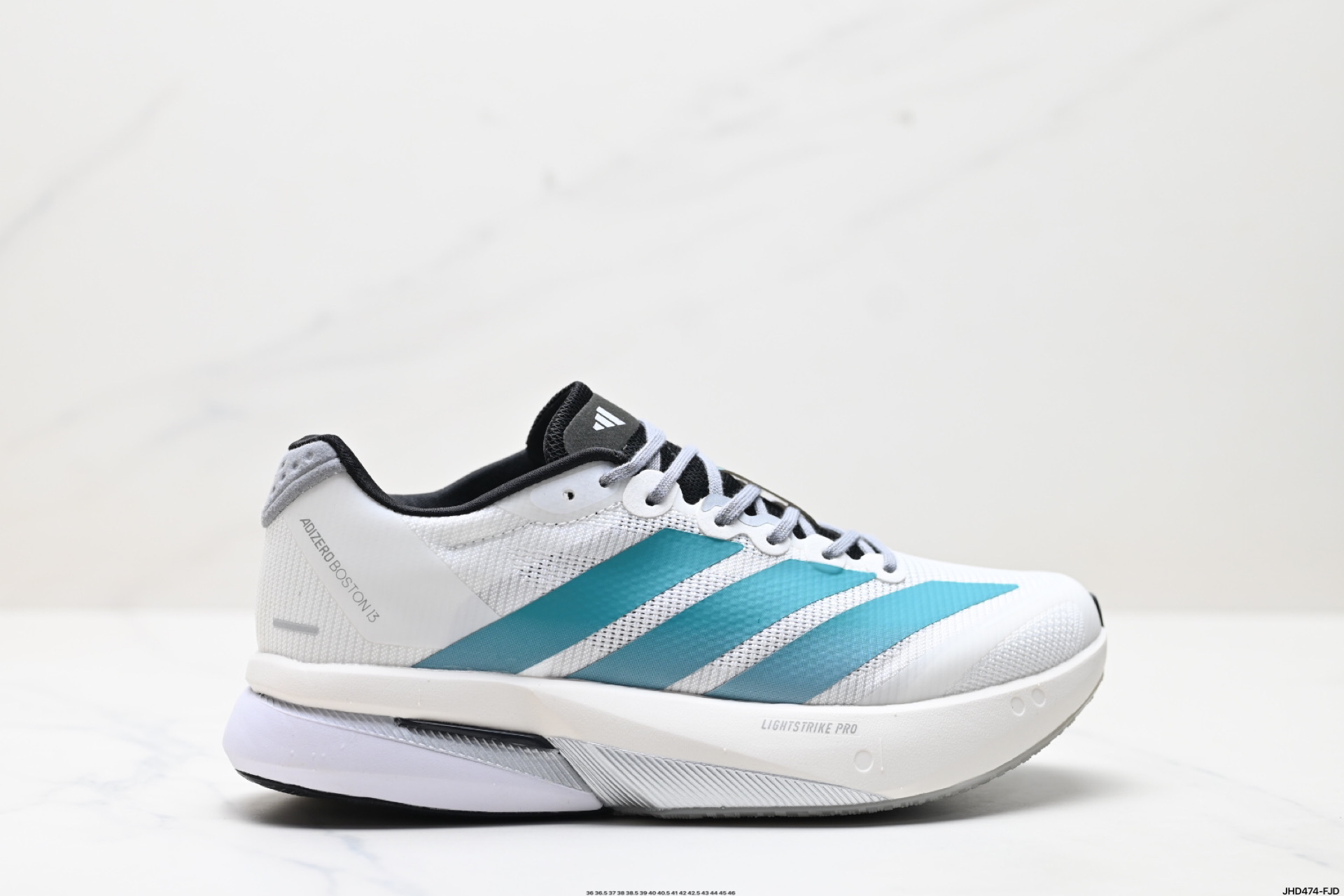 阿迪达斯adidas adizero BOSTON 13 透气网眼竞速跑鞋Boost 缓震底 后跟加厚 呵护脚后跟 JR4791