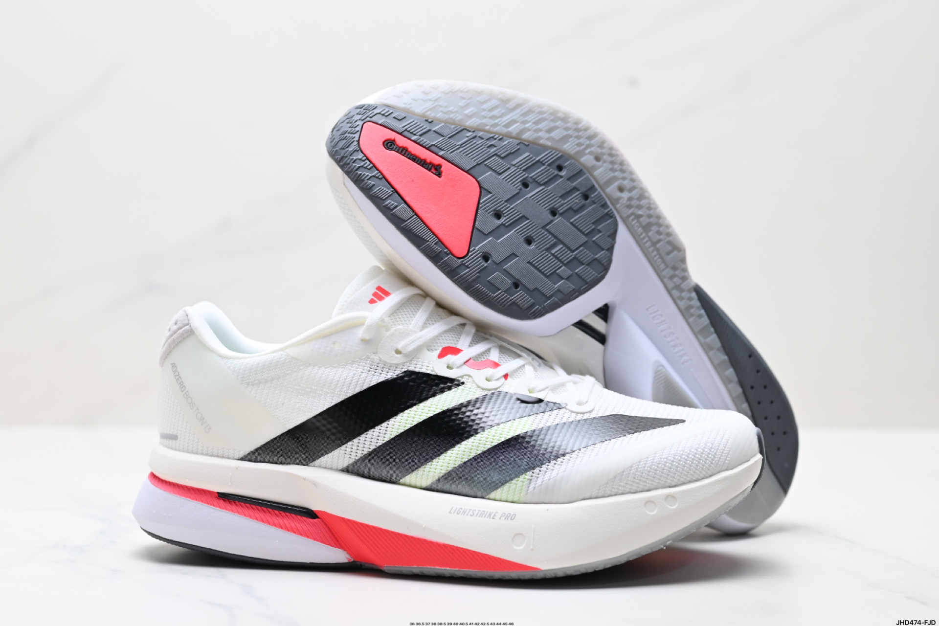 阿迪达斯adidas adizero BOSTON 13 透气网眼竞速跑鞋Boost 缓震底 后跟加厚 呵护脚后跟 JR4791