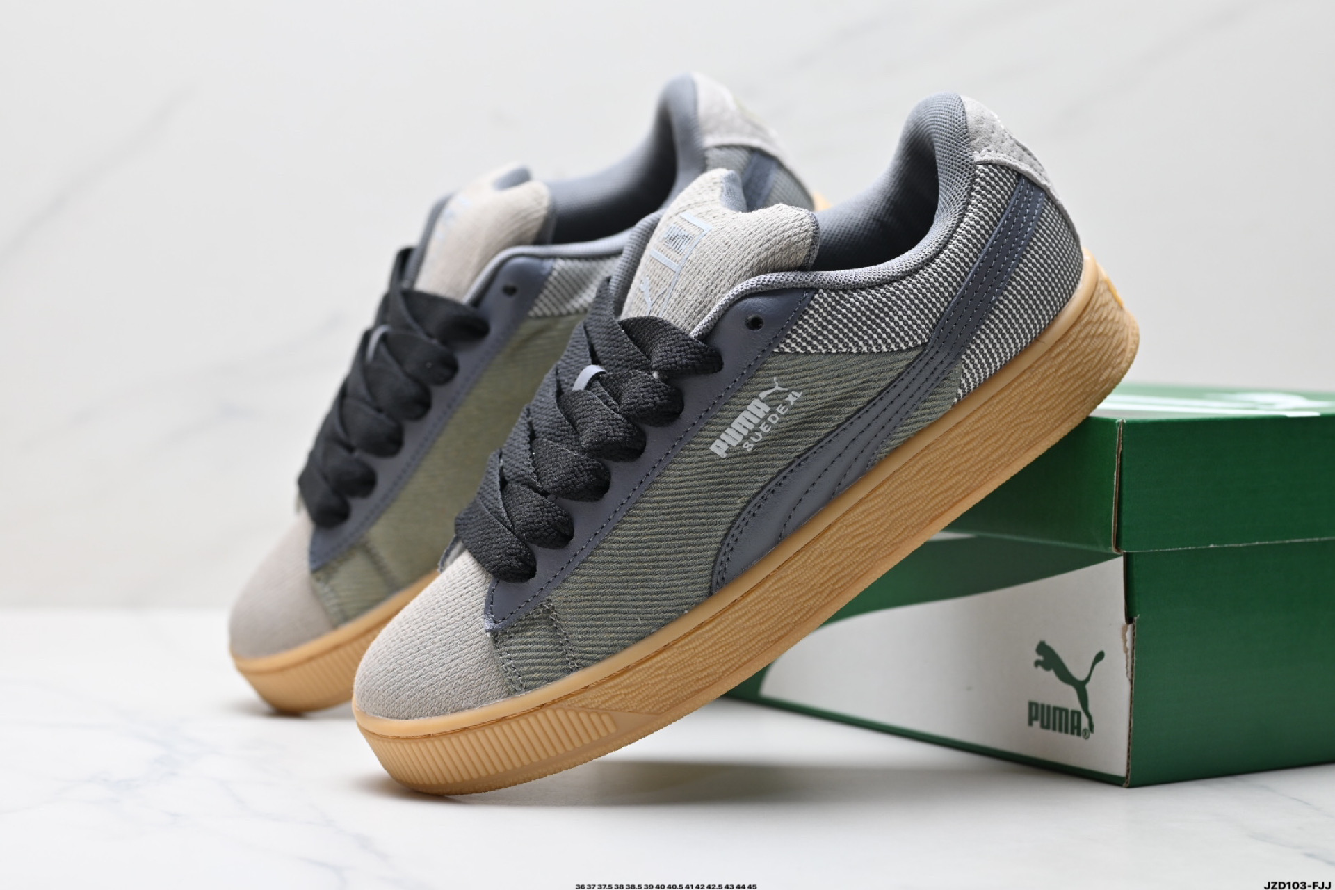 150 Puma Suede XL Denim 复古单品 彪马 防滑耐磨低帮德训板鞋 398397-02