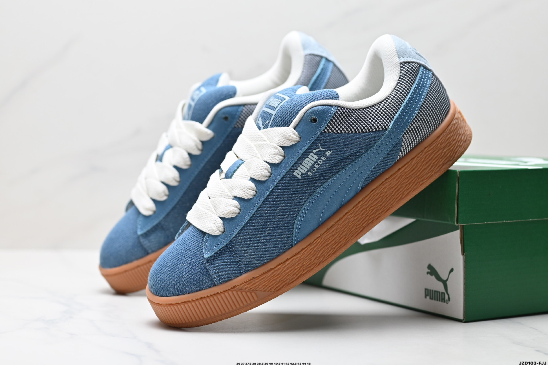 150 Puma Suede XL Denim 复古单品 彪马 防滑耐磨低帮德训板鞋 398397-02
