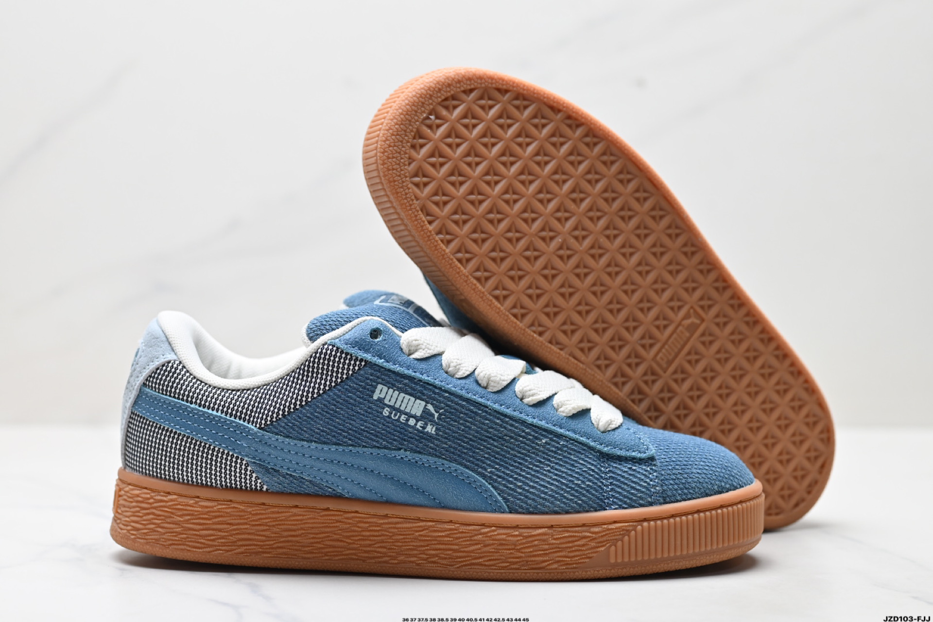 150 Puma Suede XL Denim 复古单品 彪马 防滑耐磨低帮德训板鞋 398397-02