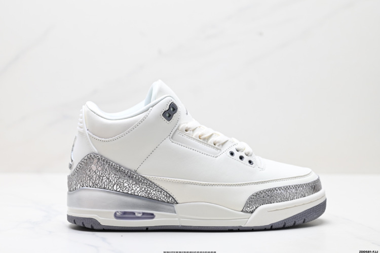 Air Jordan 3 Retro White Chrome Sneakers, Stylish and Comfortable Shoes 1 Air Jordan 3 Retro White Chrome Sneakers, Stylish and Comfortable Shoes