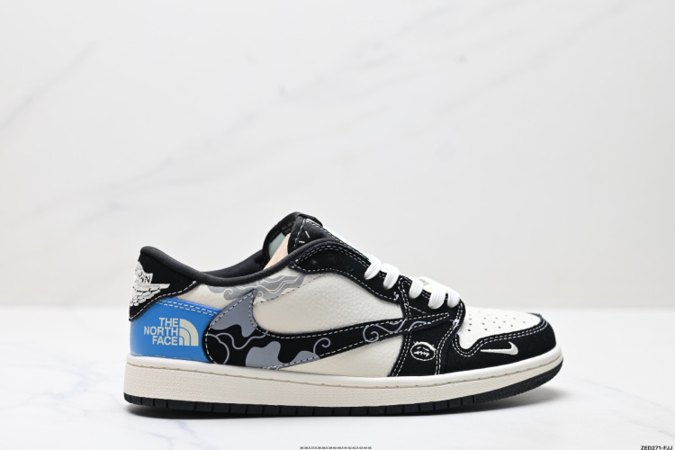 Travis Scott x Air Jordan 1 Reverse Mocha Low-Top Sneakers 1 Travis Scott x Air Jordan 1 Reverse Mocha Low-Top Sneakers