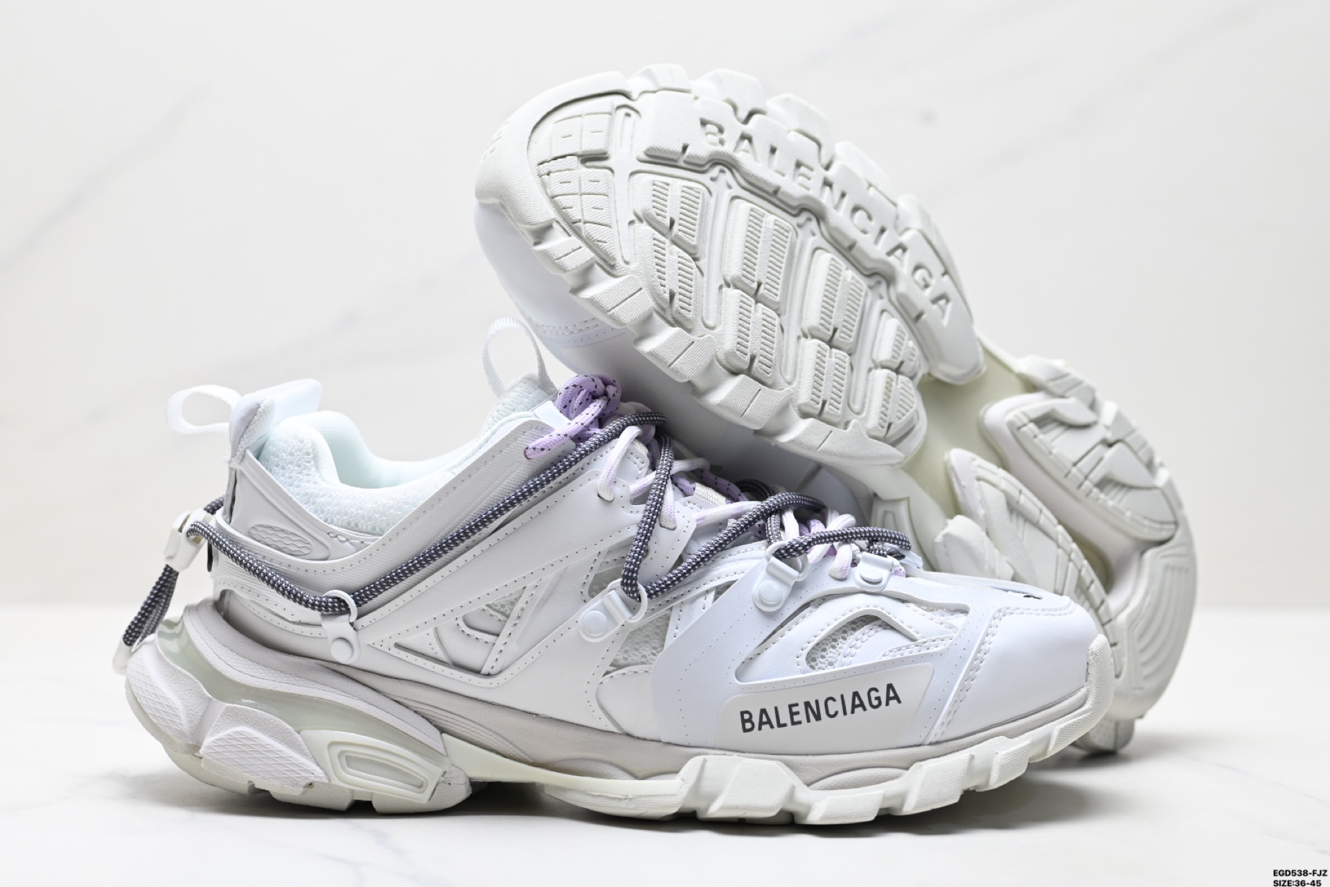 420 Balenciaga巴黎世家 Track Trail 圆头系带 低帮复古老爹鞋 户外概念复古老爹鞋 80059 W1GB1 9000