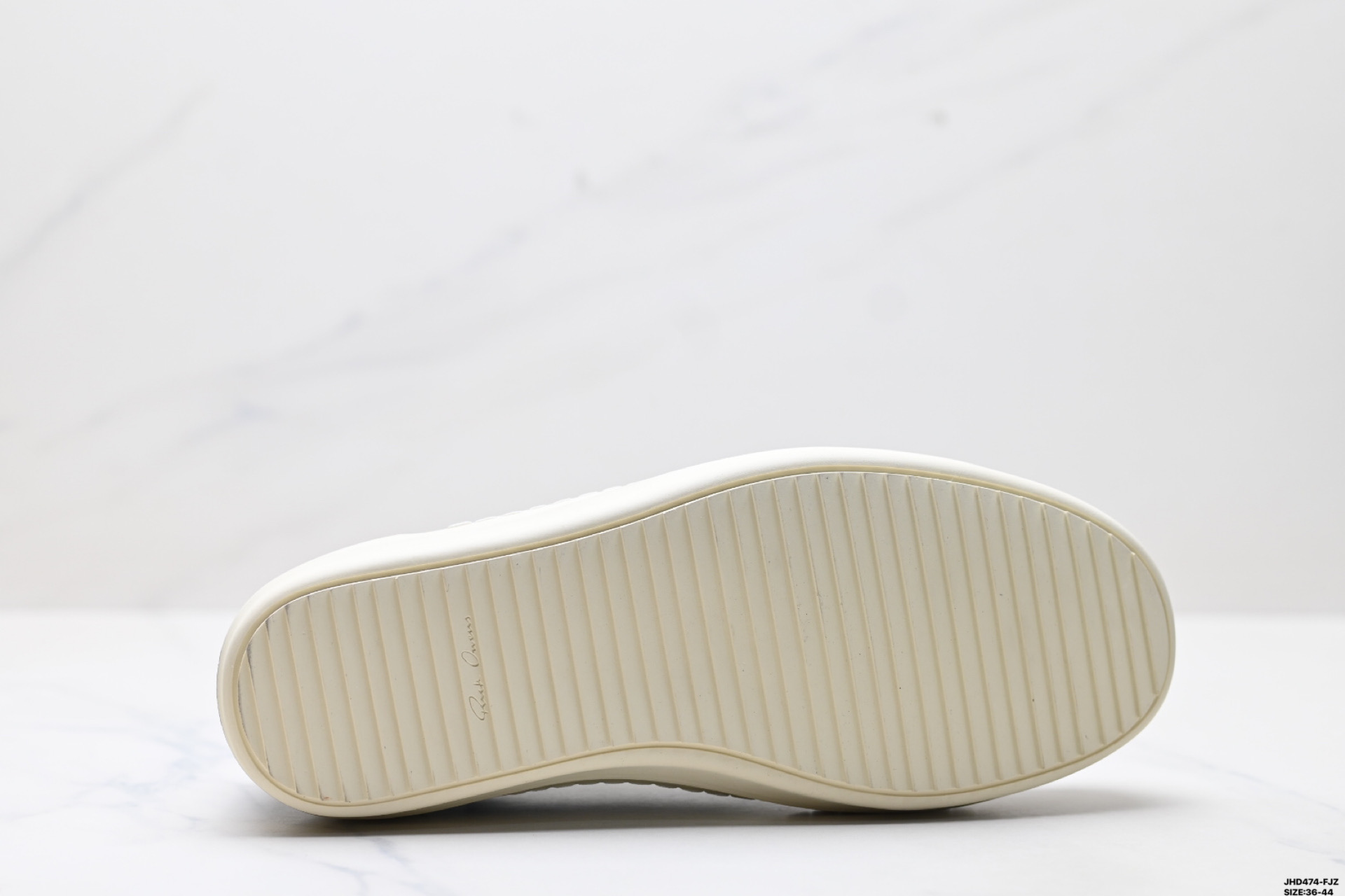 RICK OWENS Hollywood Leather Low-Top Sneakers - Round Toe Lace-Up 10 i1746981002347 7005 0 8