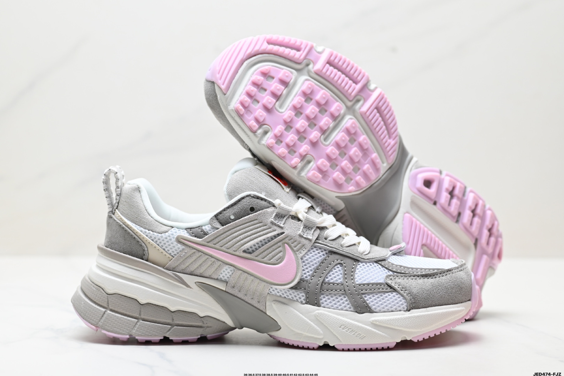 Nike V2K Run Running Shoes - Retro Style, Breathable Mesh, Gray/Silver 4 i1746981036267 2137 0 4