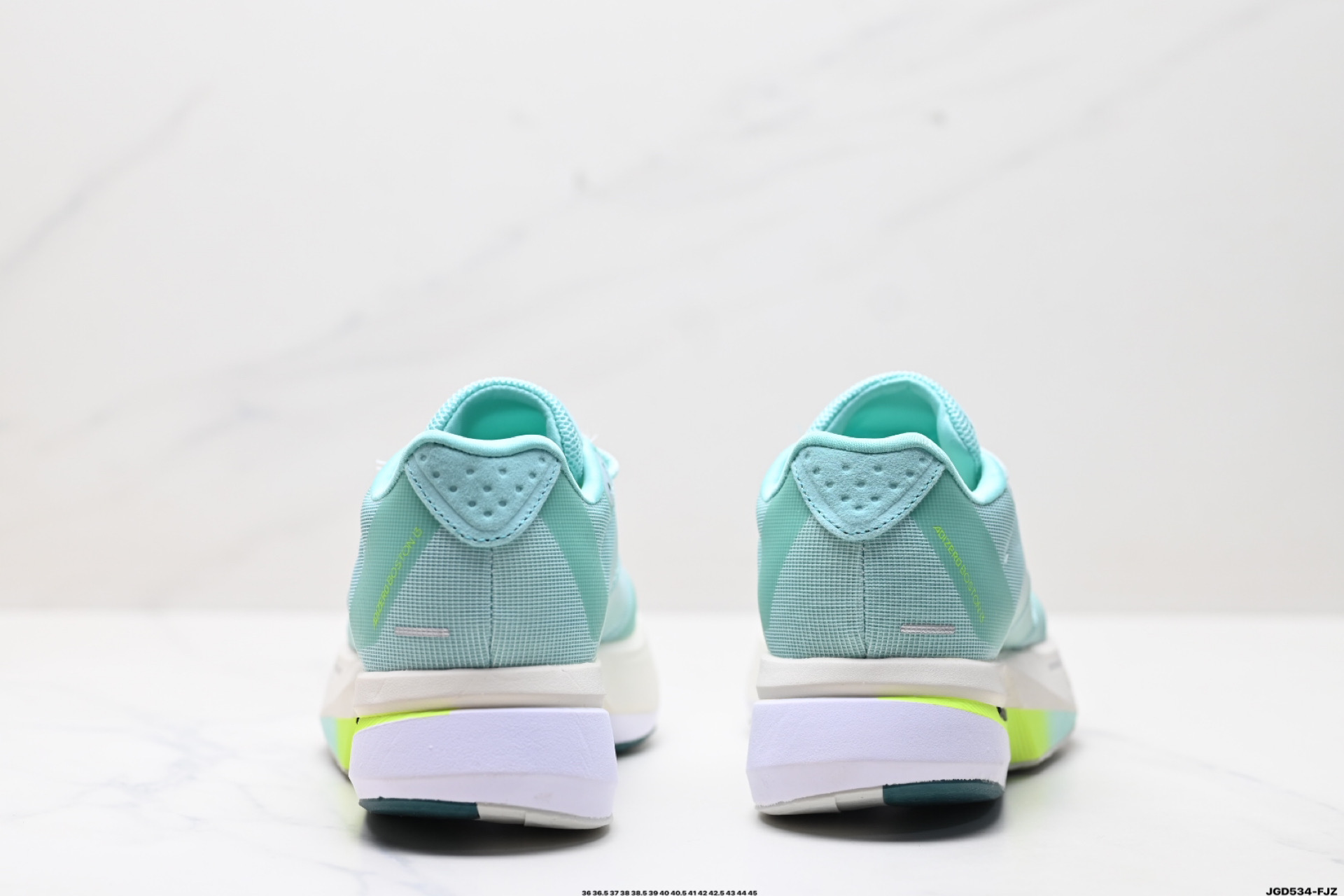 190 阿迪达斯adidas adizero BOSTON 13 透气网眼竞速跑鞋Boost 缓震底 后跟加厚 呵护脚后跟 JR4790