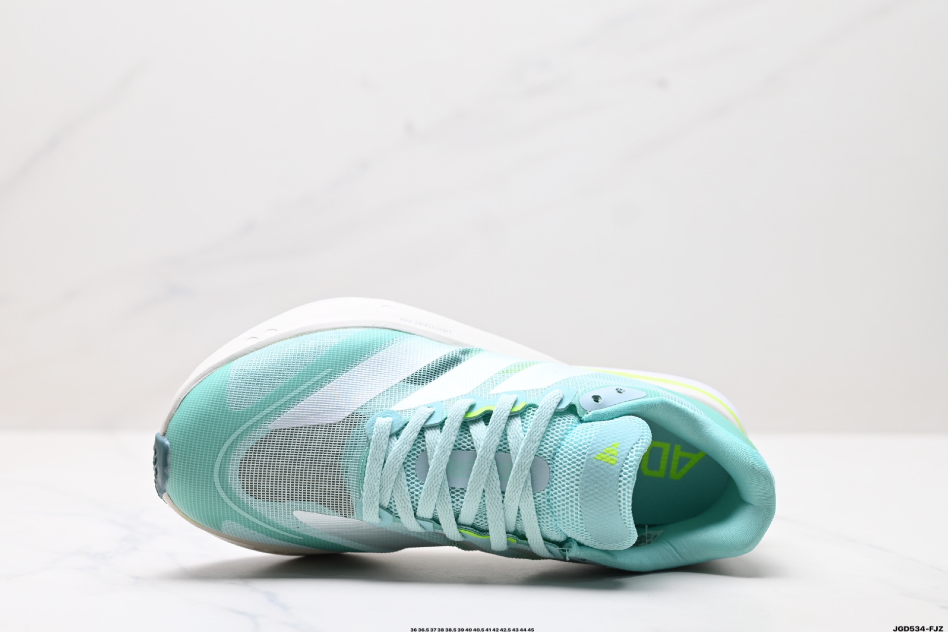190 阿迪达斯adidas adizero BOSTON 13 透气网眼竞速跑鞋Boost 缓震底 后跟加厚 呵护脚后跟 JR4790