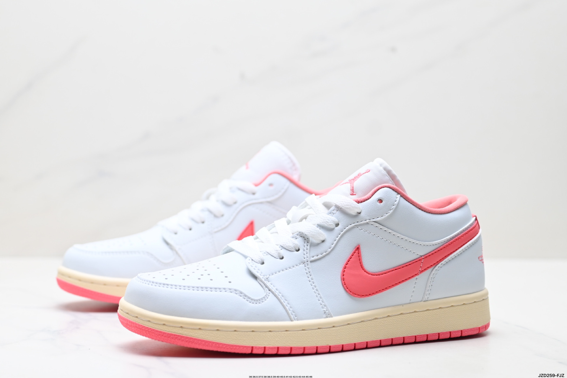 Nike Air Jordan 1 Low SE: White/Coral Casual Sneakers - Style & Comfort 5 i1746981228242 7909 0 3