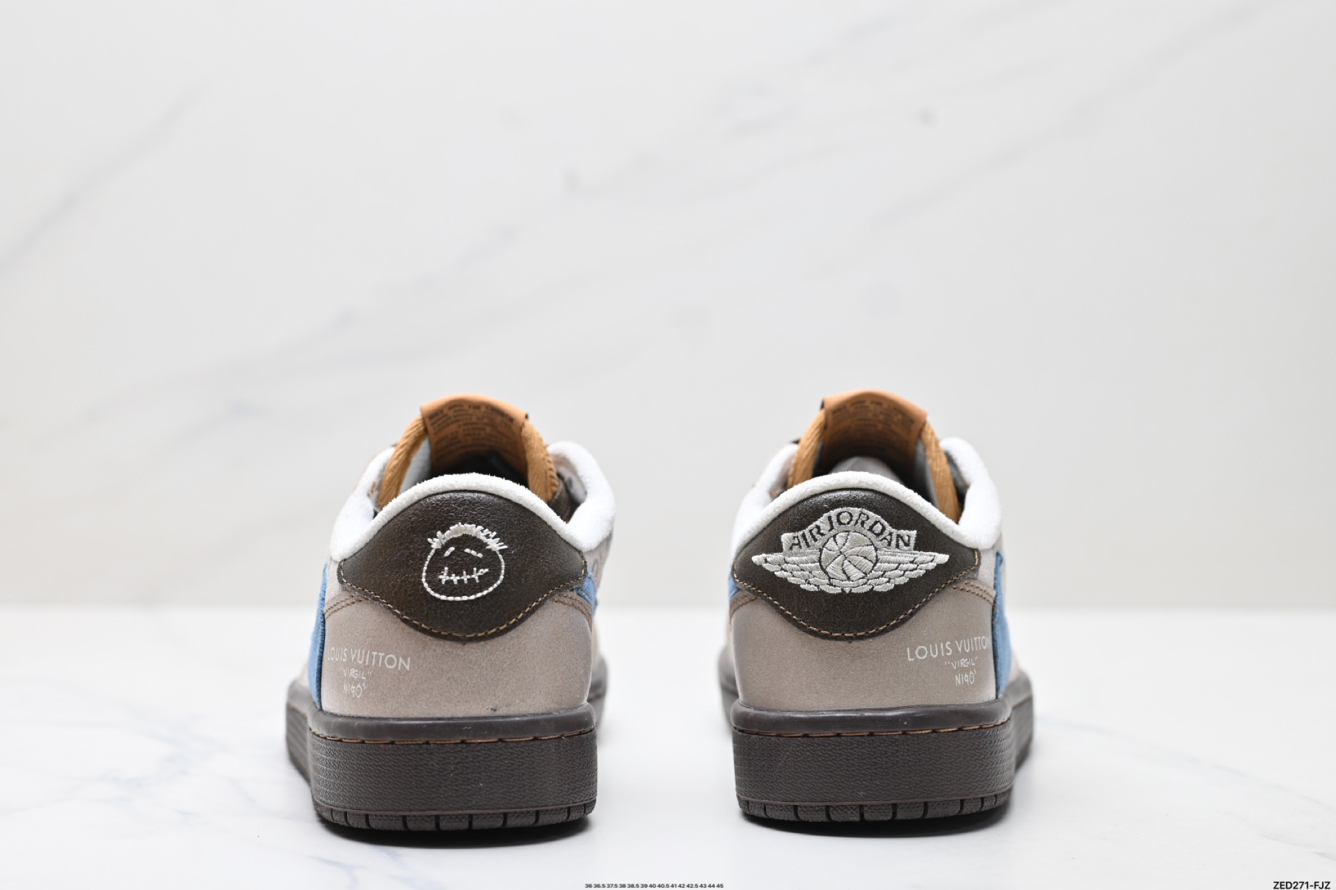 270 AJ1倒勾Travis Scott x Air Jordan 1 ” Reverse Mocha “ AJ1乔1 TS 闪电 联名倒钩 低帮文化篮球鞋 CH6336-022