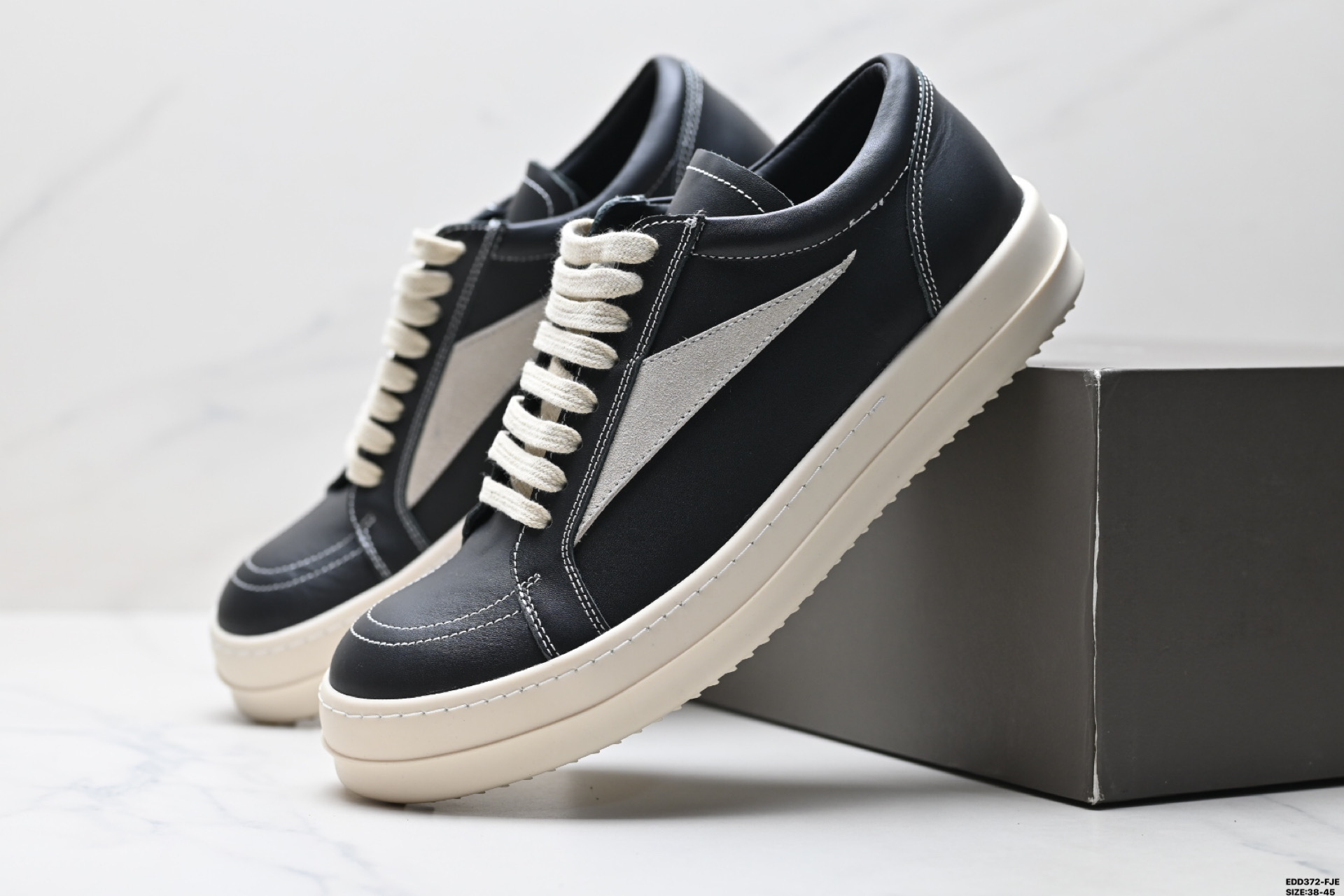 360 纯原Rick Owens 瑞克 欧文斯 复古百搭 时尚 舒适透气 耐磨 休闲鞋