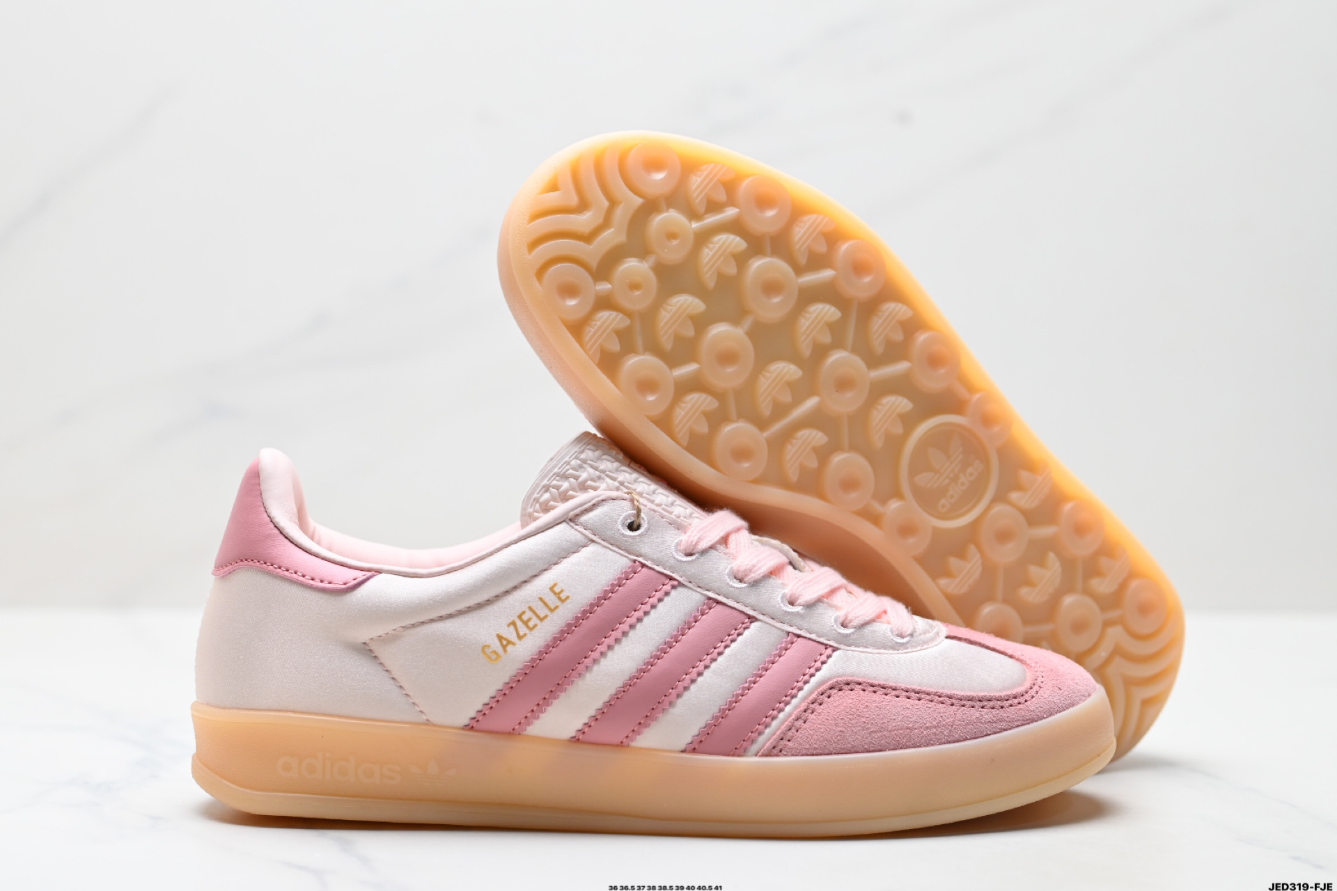 160 adidas Originals Gazelle Indoor 三叶草休闲防滑耐磨低帮板鞋 JI2709