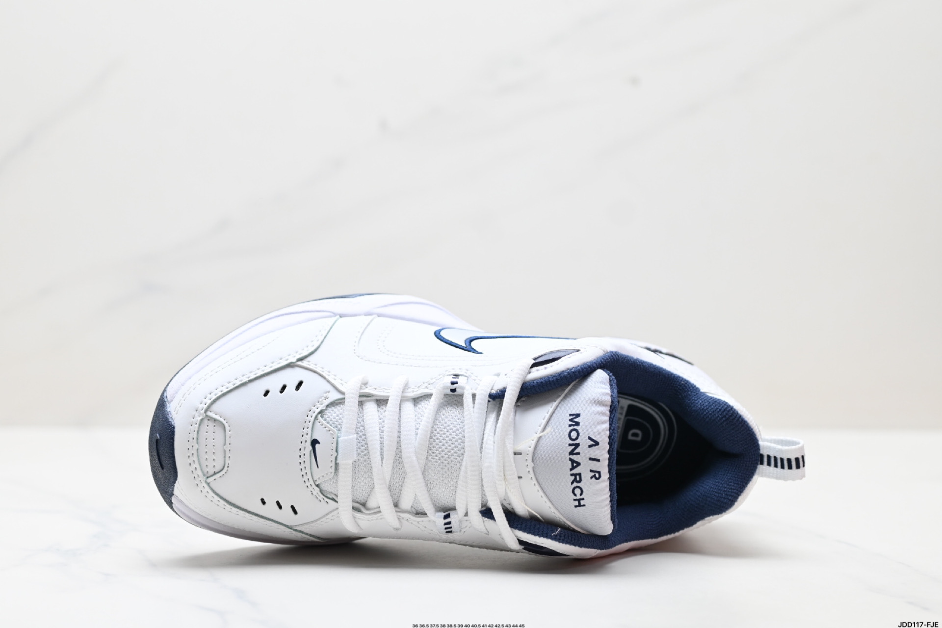 Nike Air Monarch IV Leather White/Midnight Navy Sneakers Walking Shoes 3 i1747066749444 5812 0 1