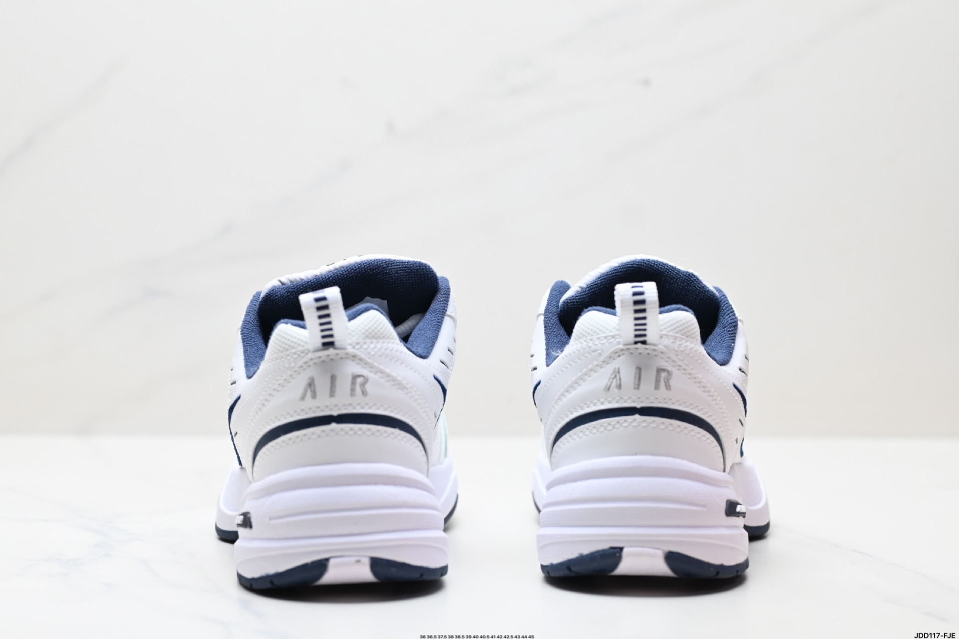 Nike Air Monarch IV Leather White/Midnight Navy Sneakers Walking Shoes 7 i1747066750494 2287 0 5