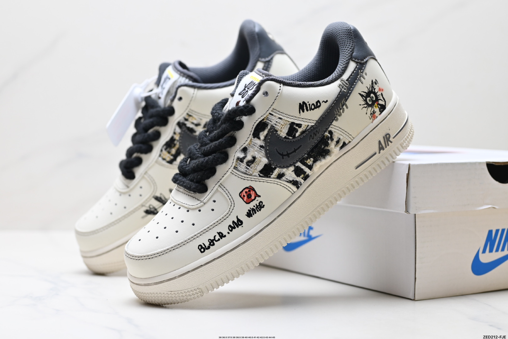 Nike Air Force 1 '07 Custom Louis Vuitton Style Sneakers 9 i1747067303142 9096 0 7