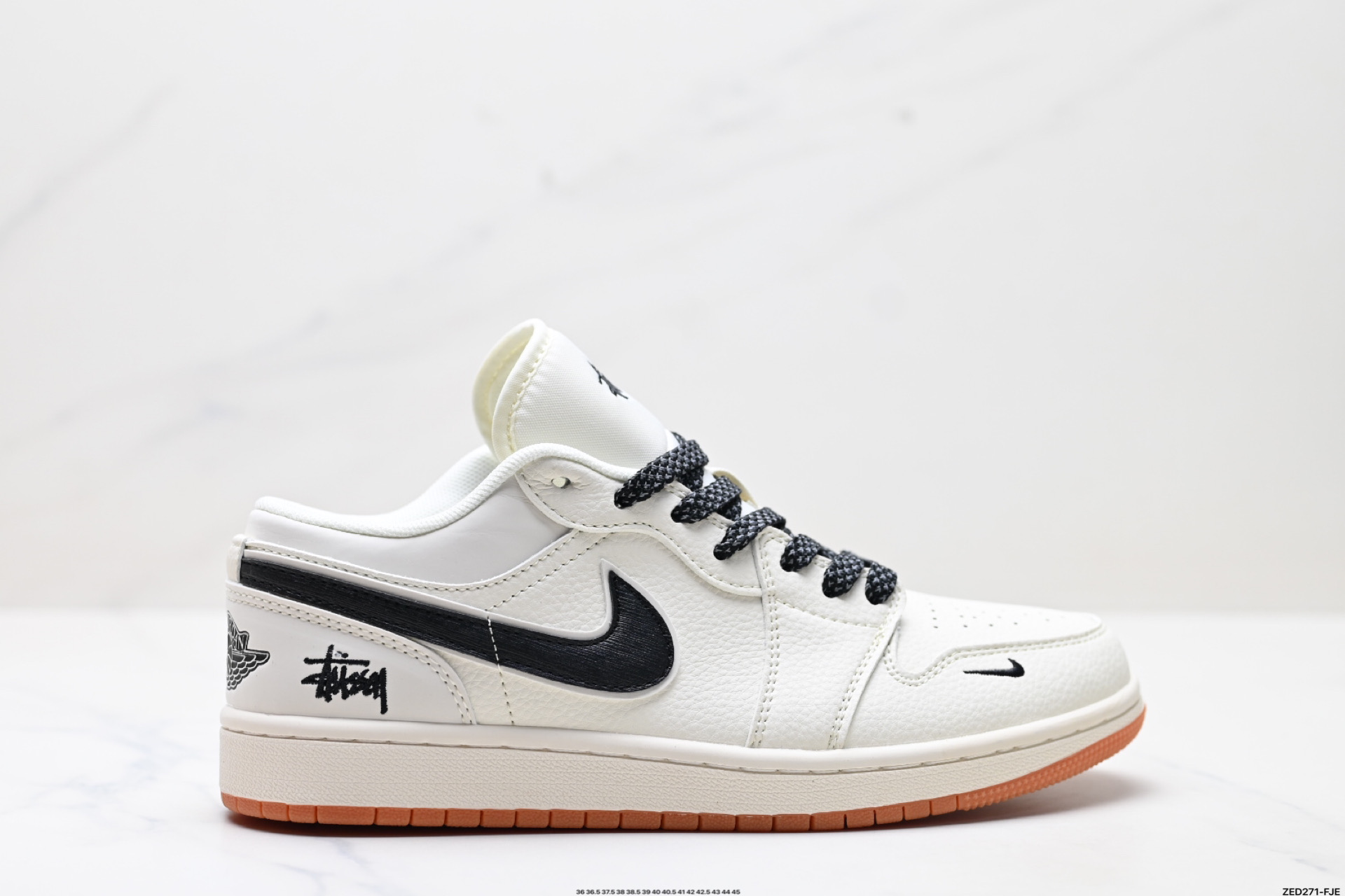 Nike Air Jordan 1 Low Stüssy Collab White Black Cream Sneakers 2 i1747067931016 4331 0 0