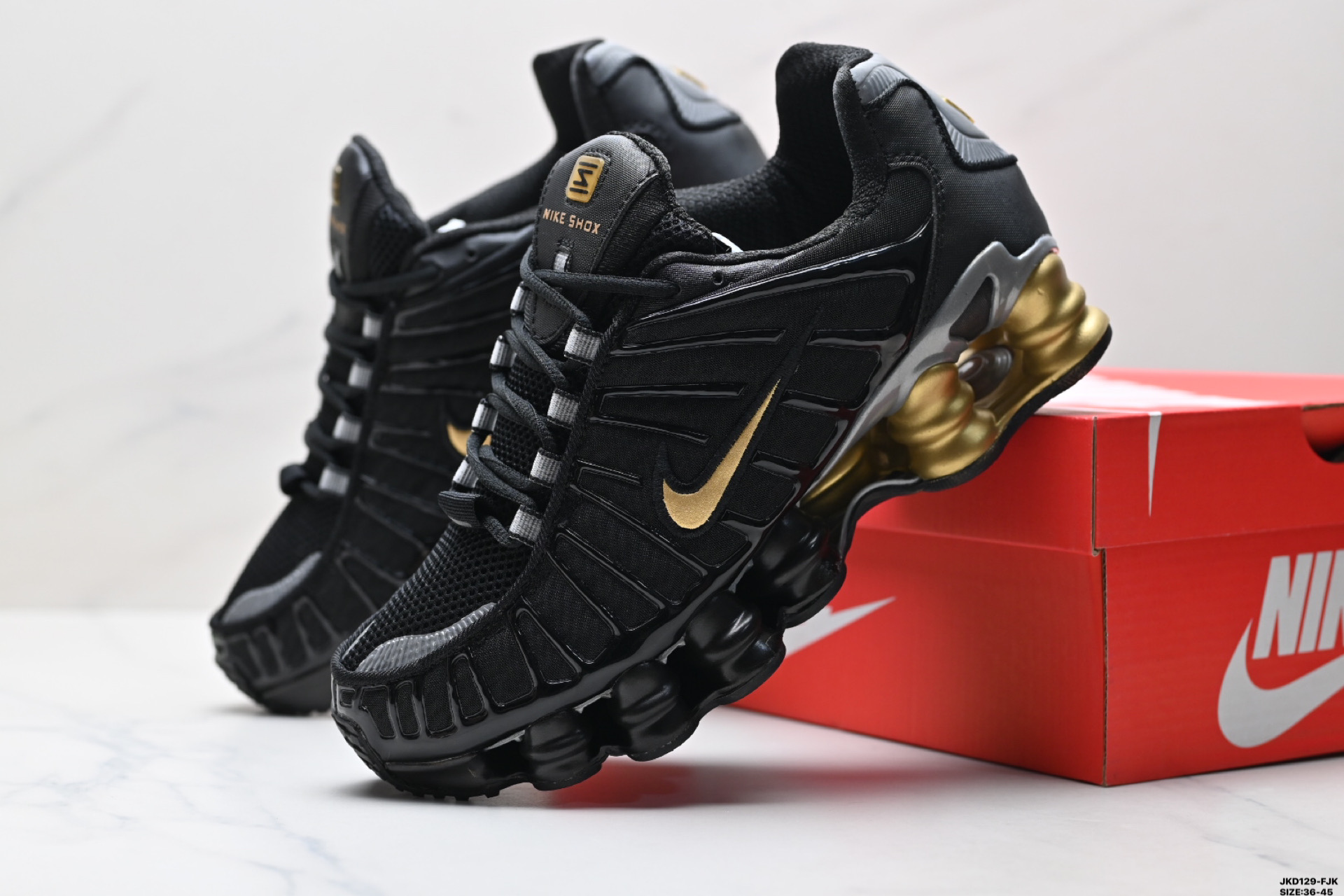 Nike SHOX TL Low-Top Sneakers - Athletic & Casual Shoe, Black/Gold 9 i1747150479788 448 0 7