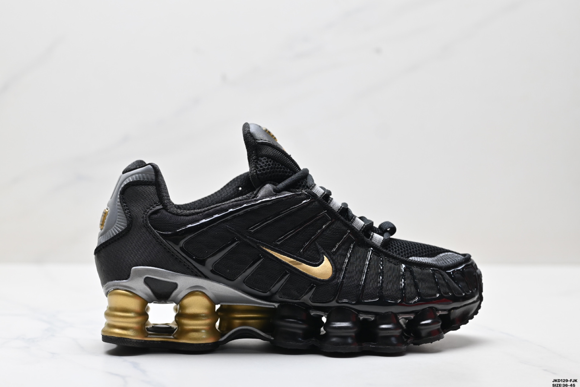 Nike SHOX TL Low-Top Sneakers - Athletic & Casual Shoe, Black/Gold 2 i1747150481440 6025 0 0