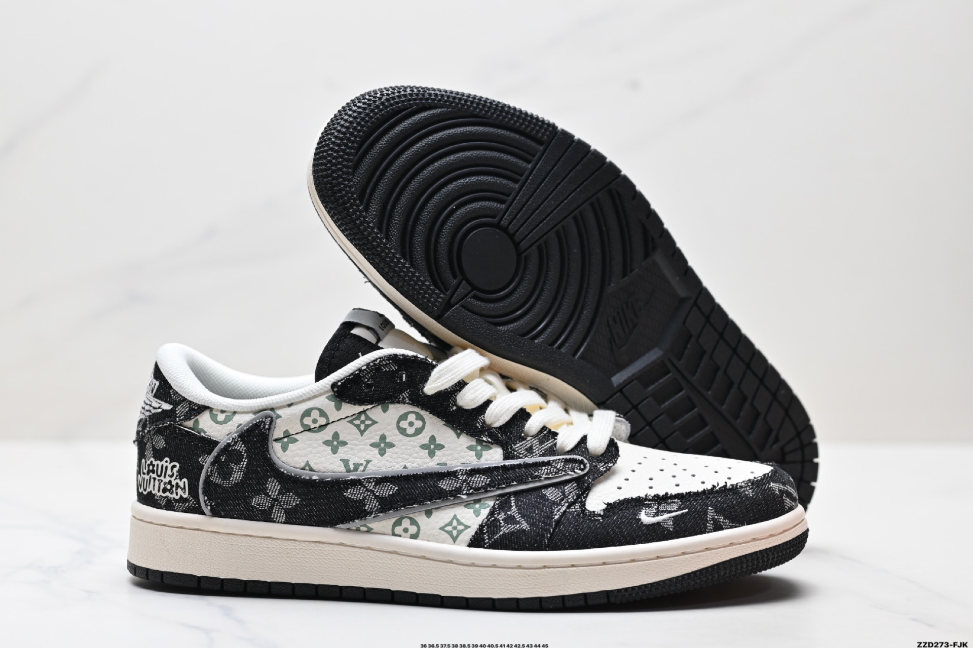 AJ1倒勾Travis Scott x Air Jordan 1 ” Reverse Mocha “ AJ1乔1 TS 闪电 联名倒钩 低帮文化篮球鞋 XD0798-301