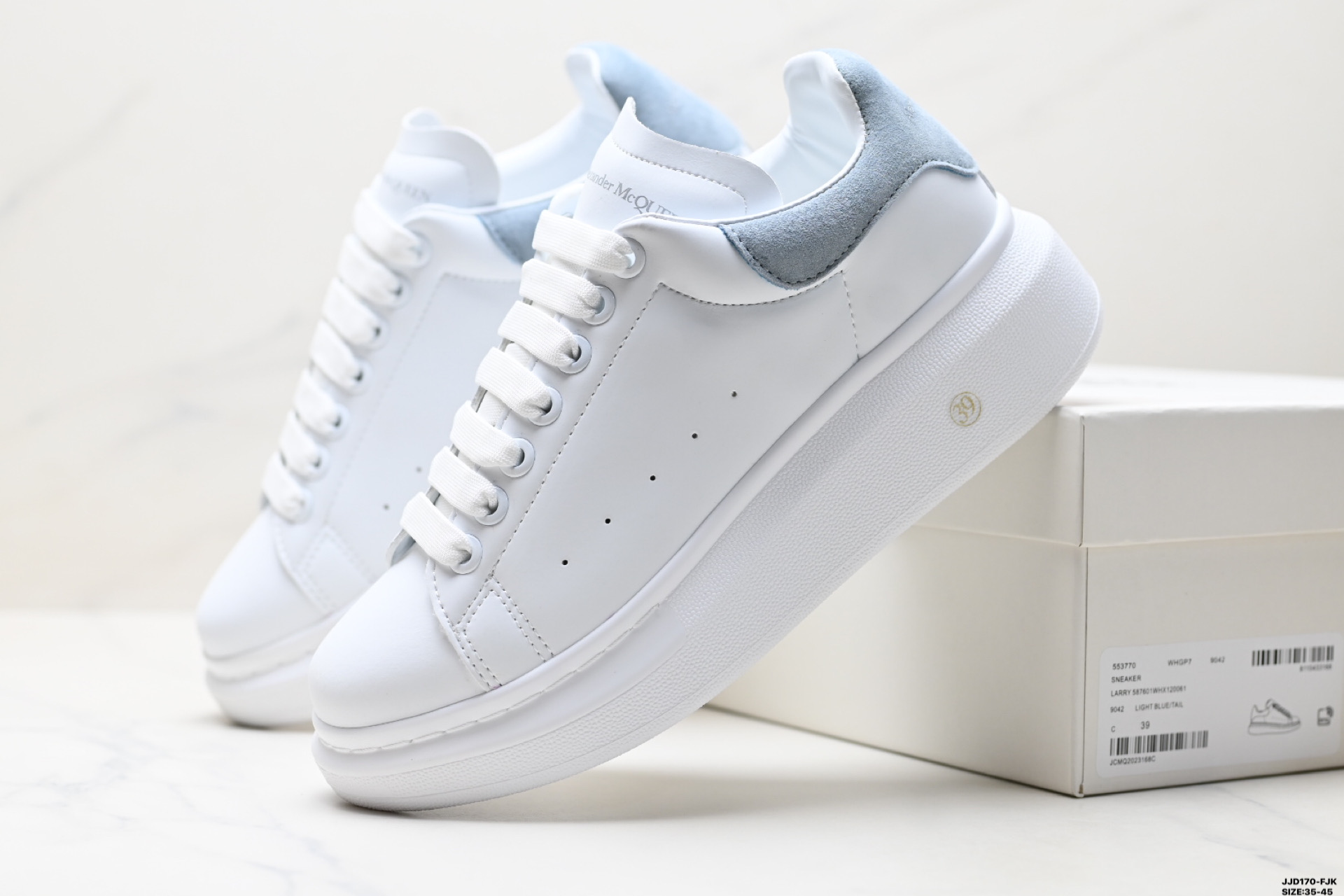 Alexander McQueen Sole Leather Sneakers - Low Top Fashion Thick Sole Shoes 4 i1747152124606 3798 0 7