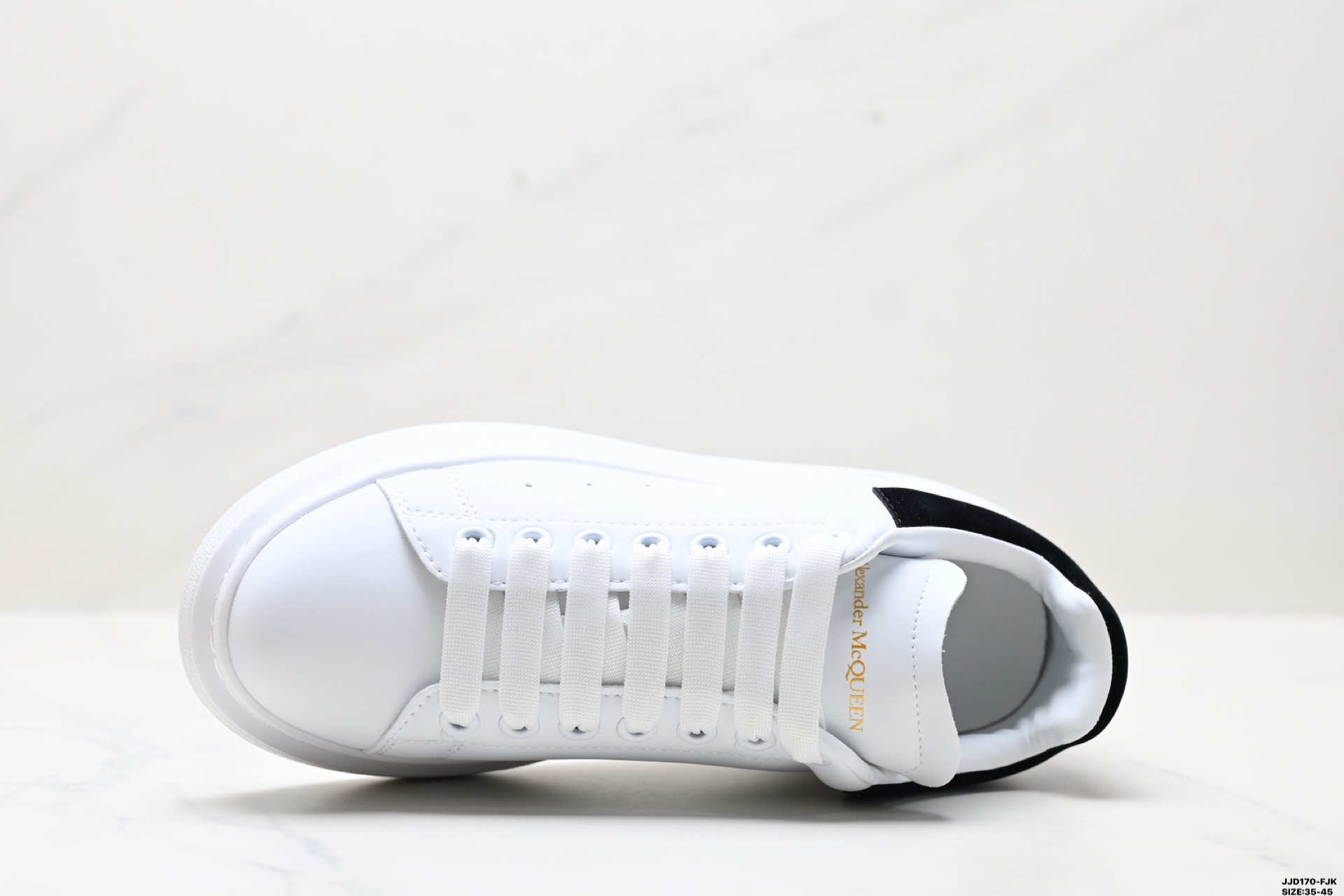 Alexander McQueen Leather Sneakers Low-Top Platform White/Black 3 i1747152173001 9293 0 1