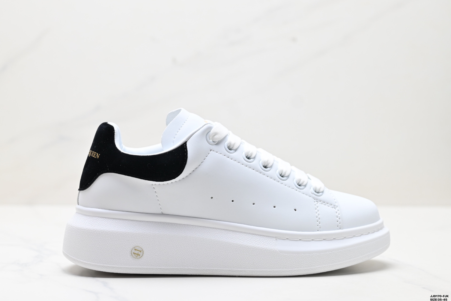 Alexander McQueen Sole Leather Sneakers Low-Top Fashionable White Shoes 6 i1747152173002 8004 0 0