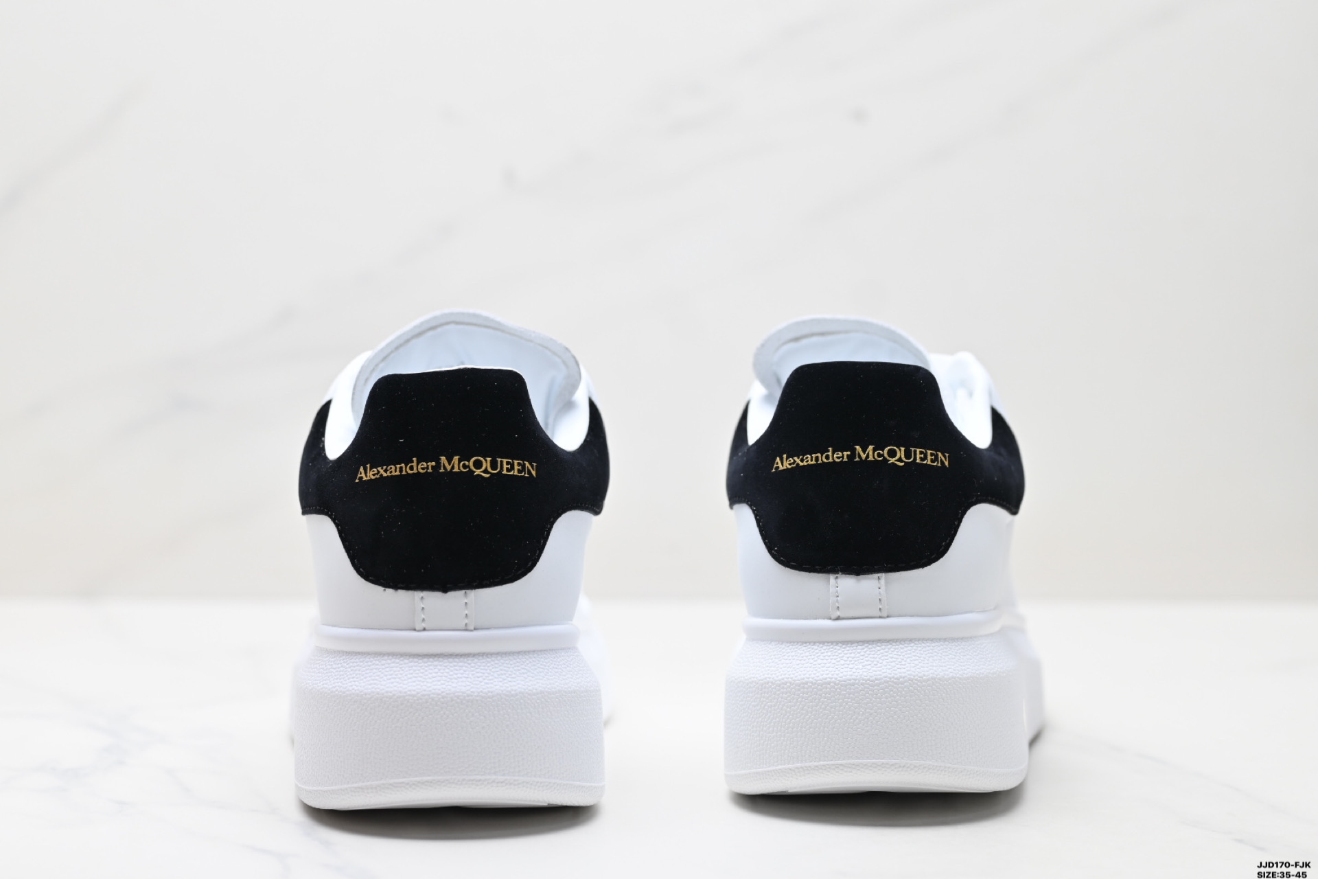 Alexander McQueen Leather Sneakers Low-Top Platform White/Black 7 i1747152173734 4983 0 5