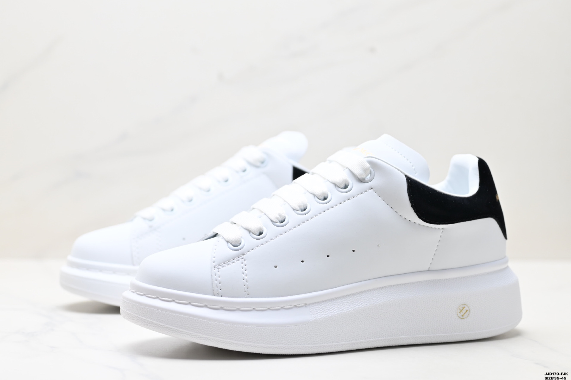 Alexander McQueen Leather Sneakers Low-Top Platform White/Black 5 i1747152173736 5914 0 3