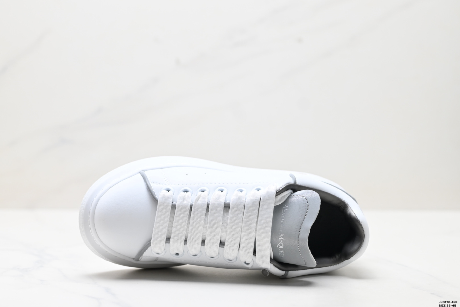 Alexander McQueen Women's White Leather Oversized Sole Sneakers 3 i1747152215997 8016 0 1
