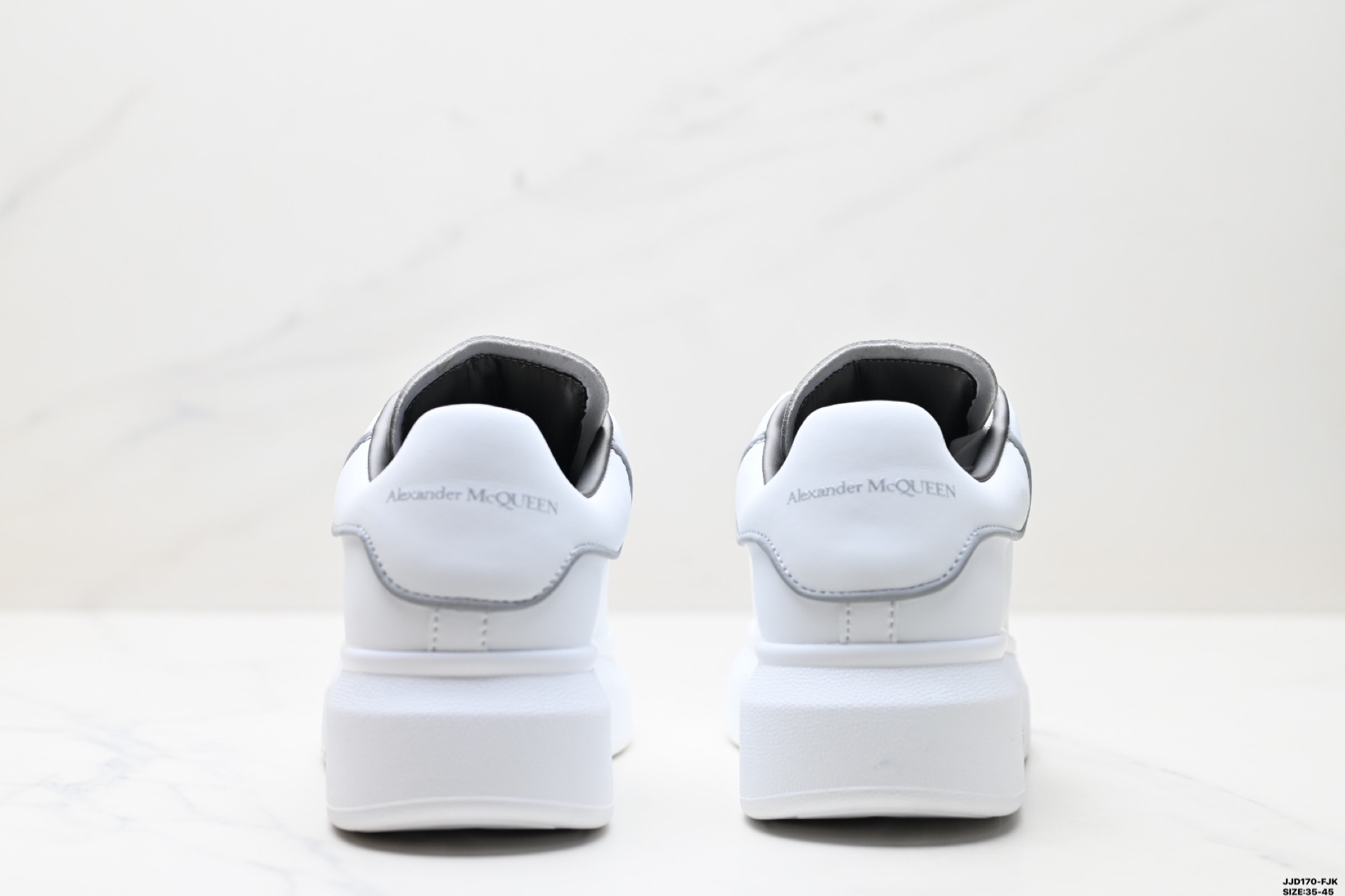 Alexander McQueen Women's White Leather Oversized Sole Sneakers 7 i1747152217416 1503 0 5