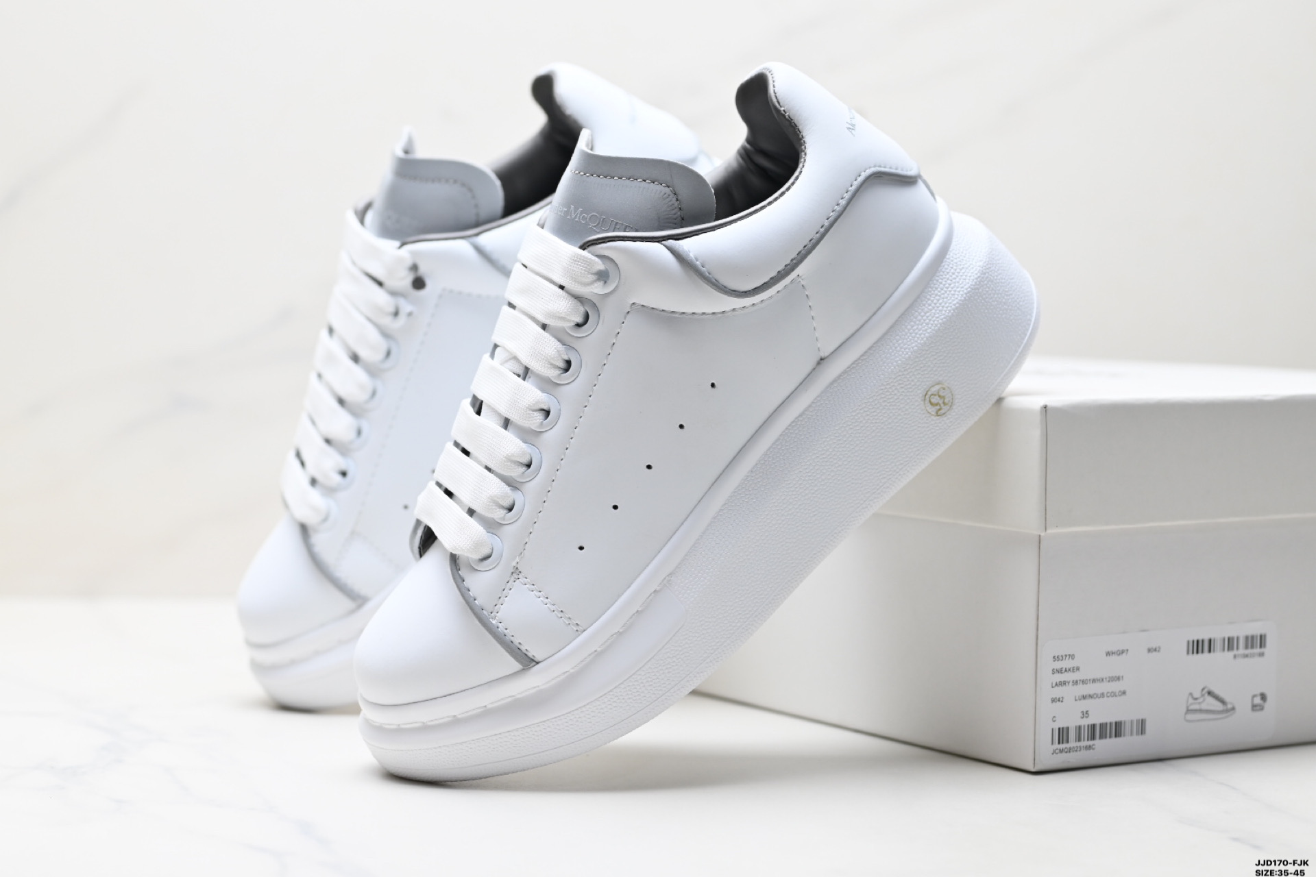 Alexander McQueen Sole Leather Sneakers - Low Top Fashion Thick Sole Shoes 8 i1747152217479 2283 0 7