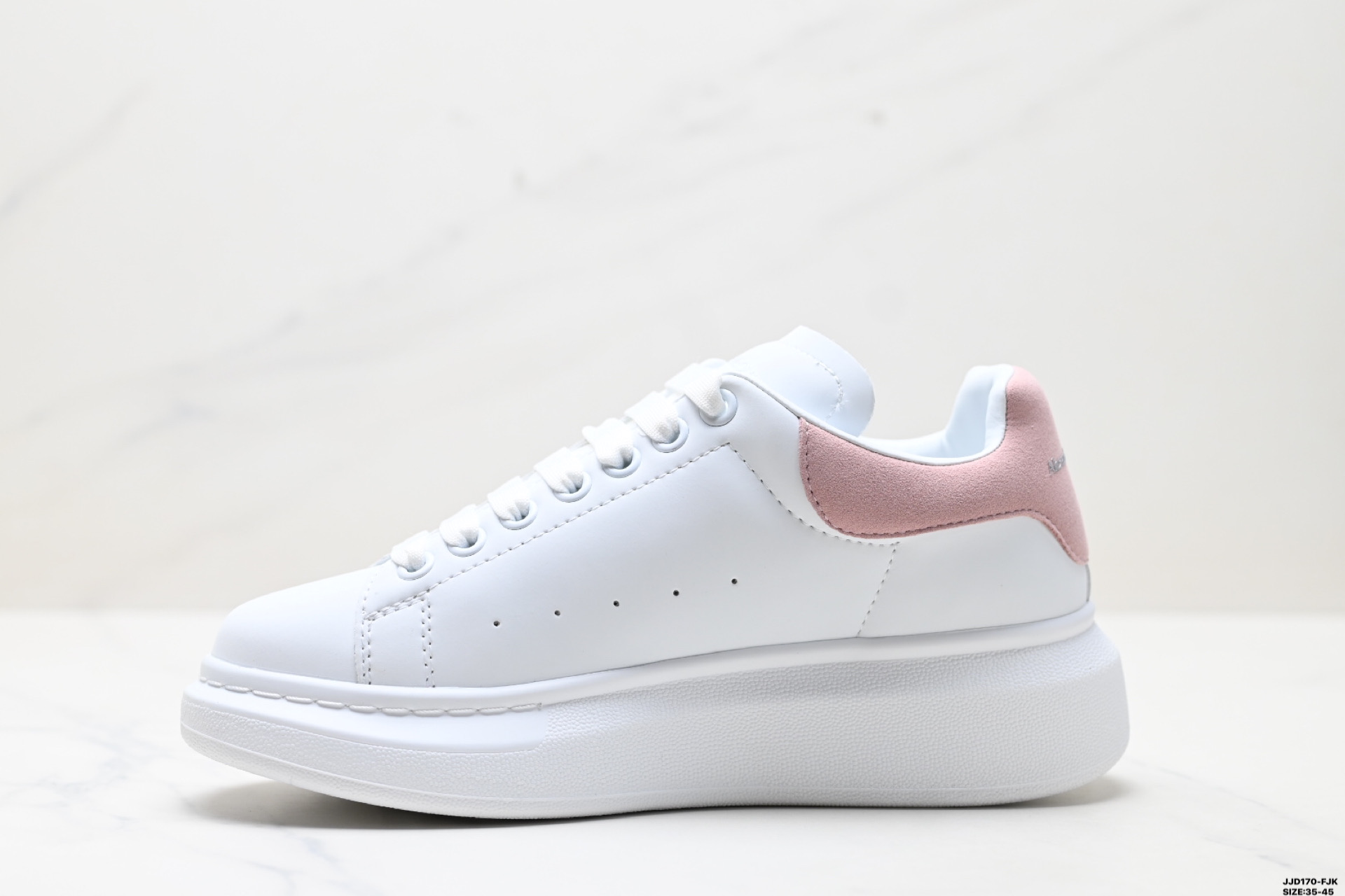 Alexander McQueen Women's Leather Low-Top Fashion Sneakers - Pink Heel 4 i1747152237526 3227 0 2