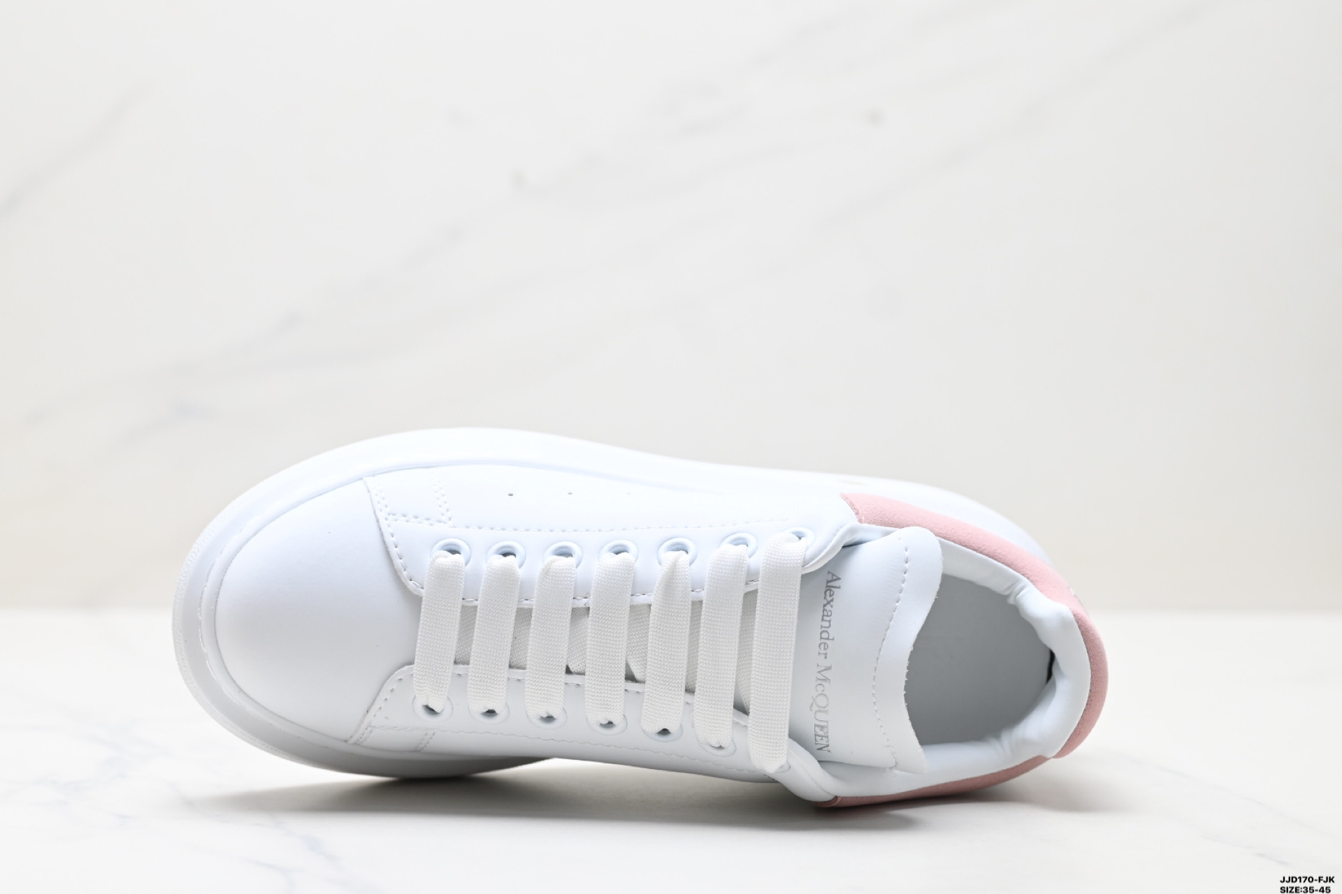 Alexander McQueen Women's Leather Low-Top Fashion Sneakers - Pink Heel 3 i1747152237526 4710 0 1