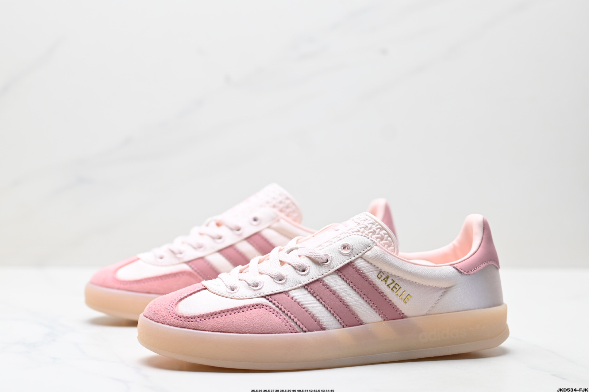 Adidas Originals Gazelle Indoor Low-Top Sneakers - Pink/White, Sizes 35.5-45 5 i1747152959741 4506 0 3