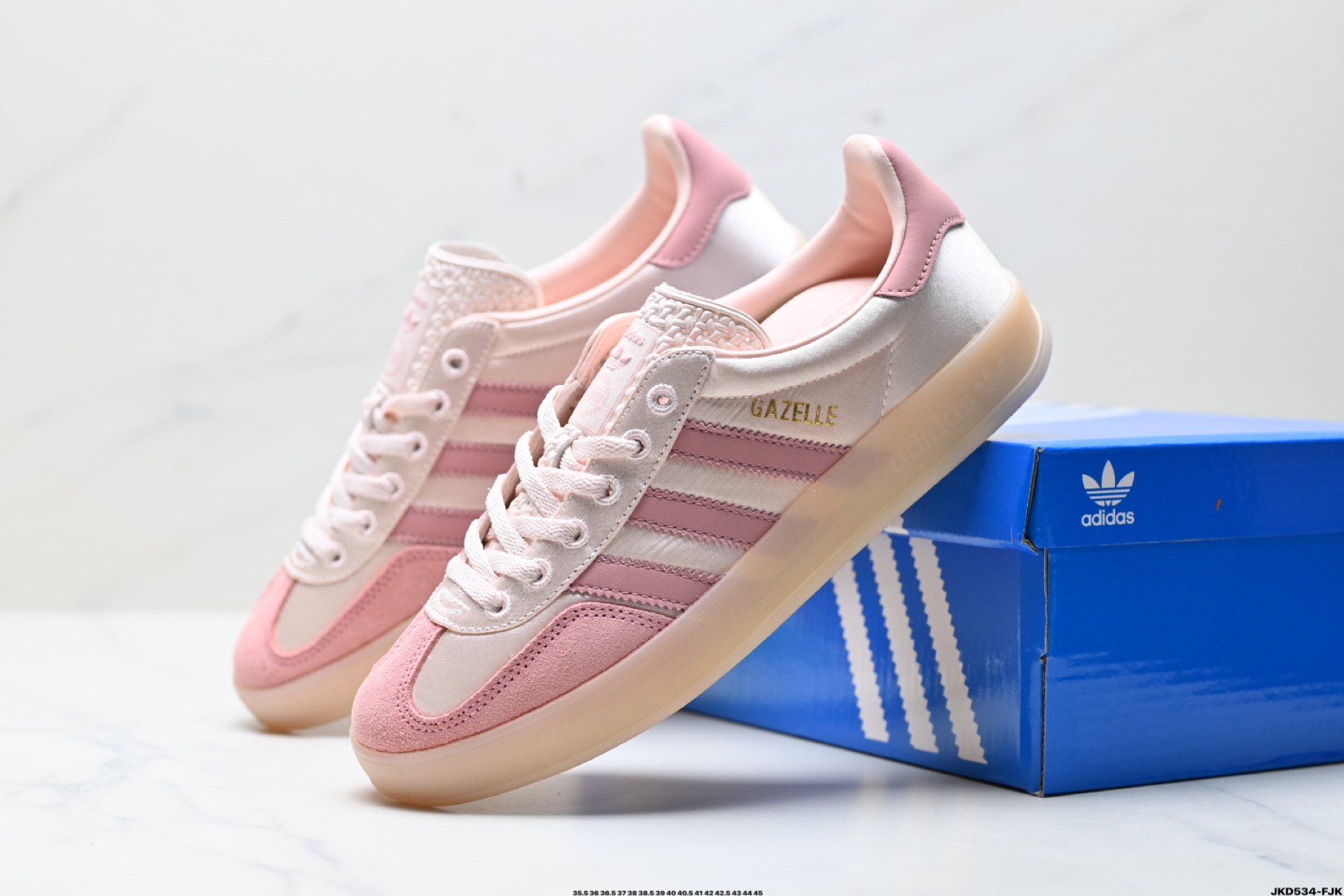 Adidas Originals Gazelle Indoor Low-Top Sneakers - Pink/White, Sizes 35.5-45 9 i1747152961604 3055 0 7