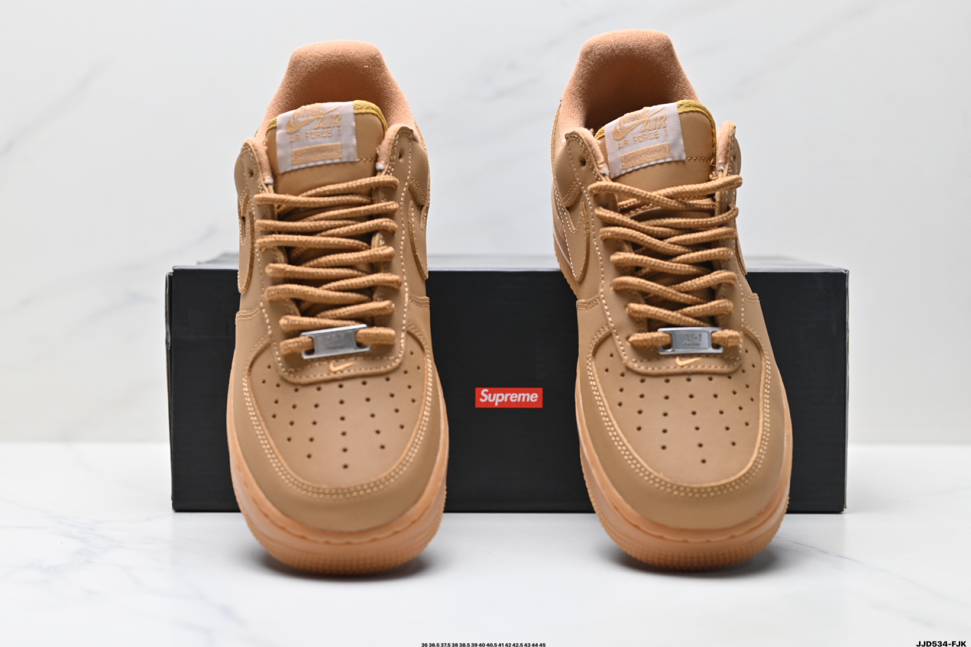 Nike Air Force 1 '07 Low Casual Sneakers - Brown/Khaki - Supreme Collaboration 8 i1747154112740 5829 0 6