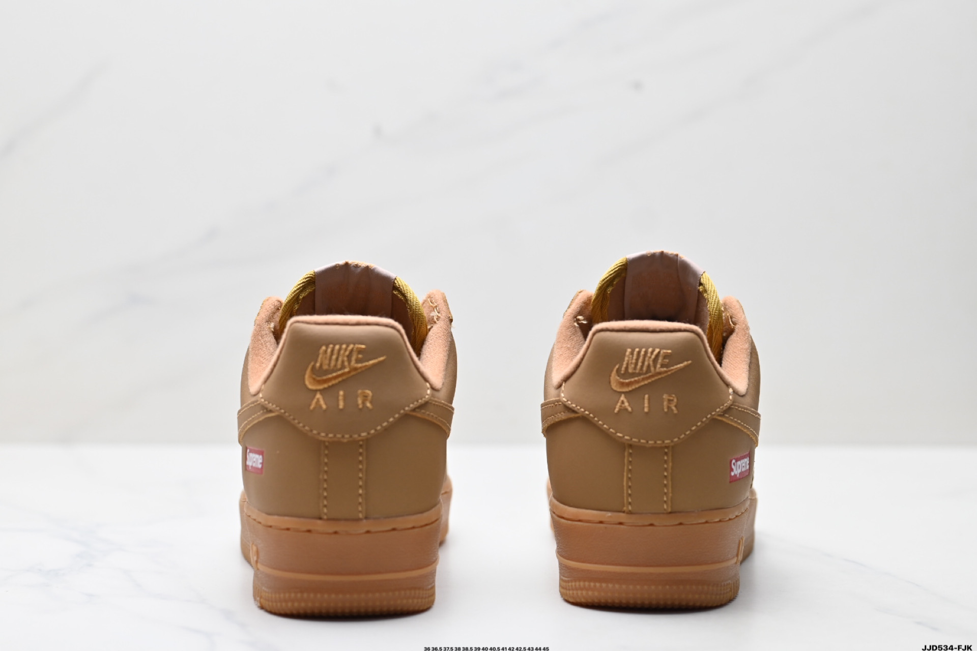Nike Air Force 1 '07 Low Casual Sneakers - Brown/Khaki - Supreme Collaboration 7 i1747154112741 5864 0 5