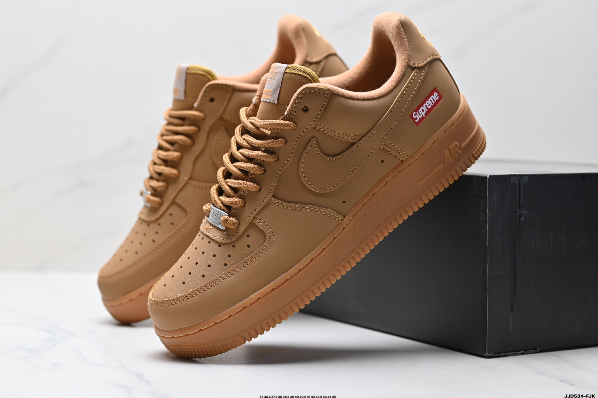 Nike Air Force 1 '07 Low Casual Sneakers - Brown/Khaki - Supreme Collaboration 9 i1747154112742 3112 0 7