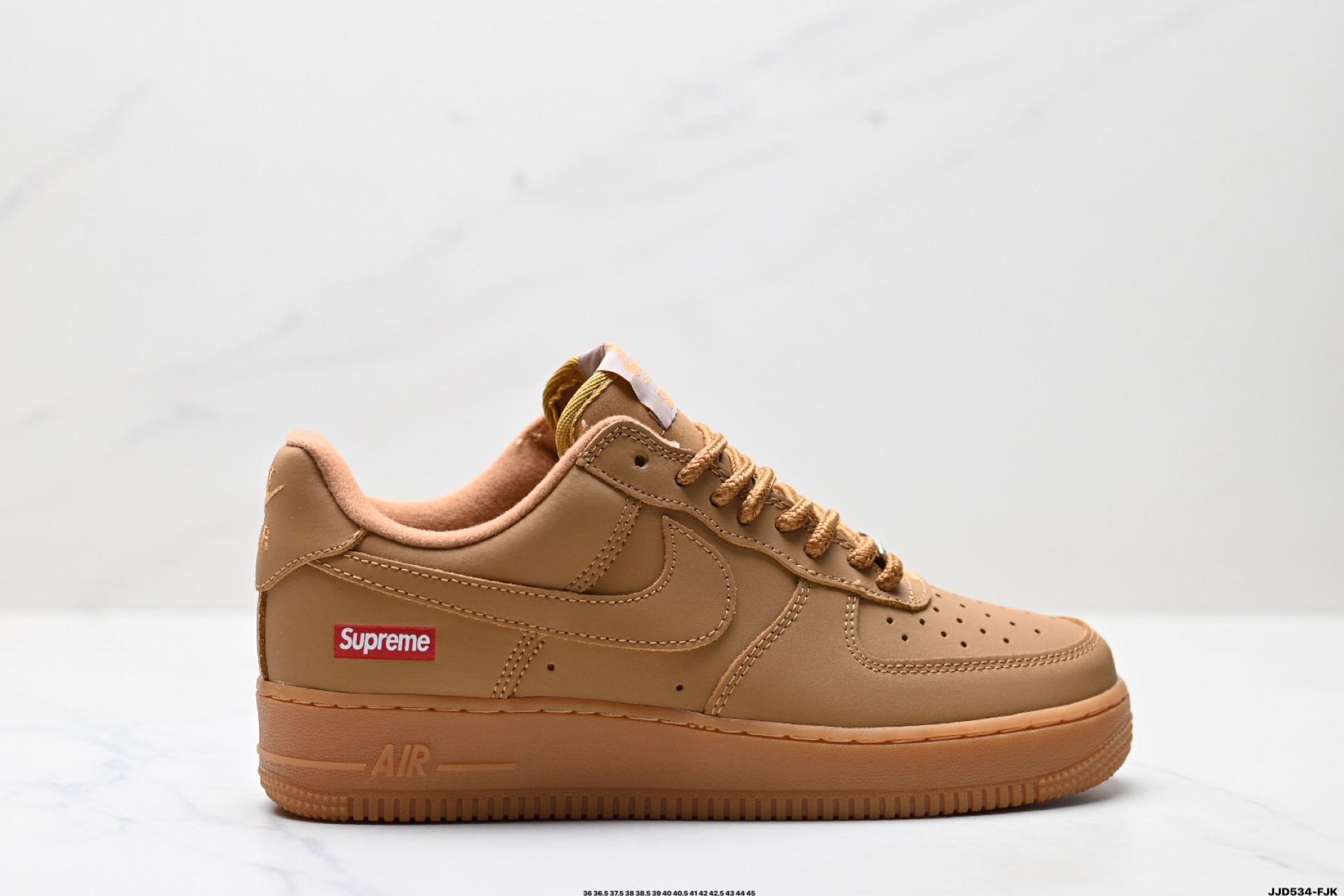 Nike Air Force 1 '07 Low Casual Sneakers - Brown/Khaki - Supreme Collaboration 2 i1747154114231 2337 0 0