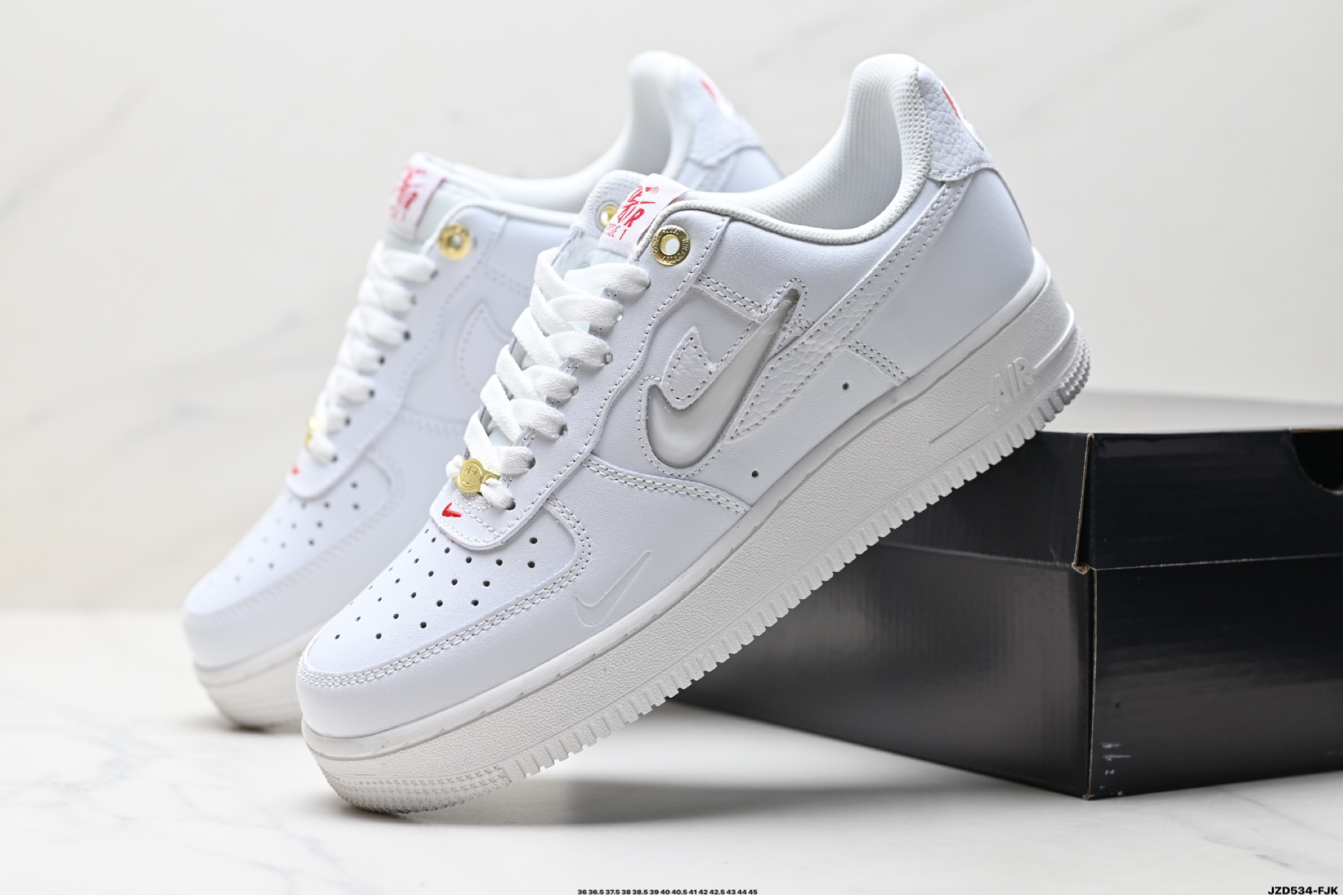 Nike Air Force 1 '07 Low Casual Sneakers - White/Pink Accents 6 i1747154246744 4448 0 7