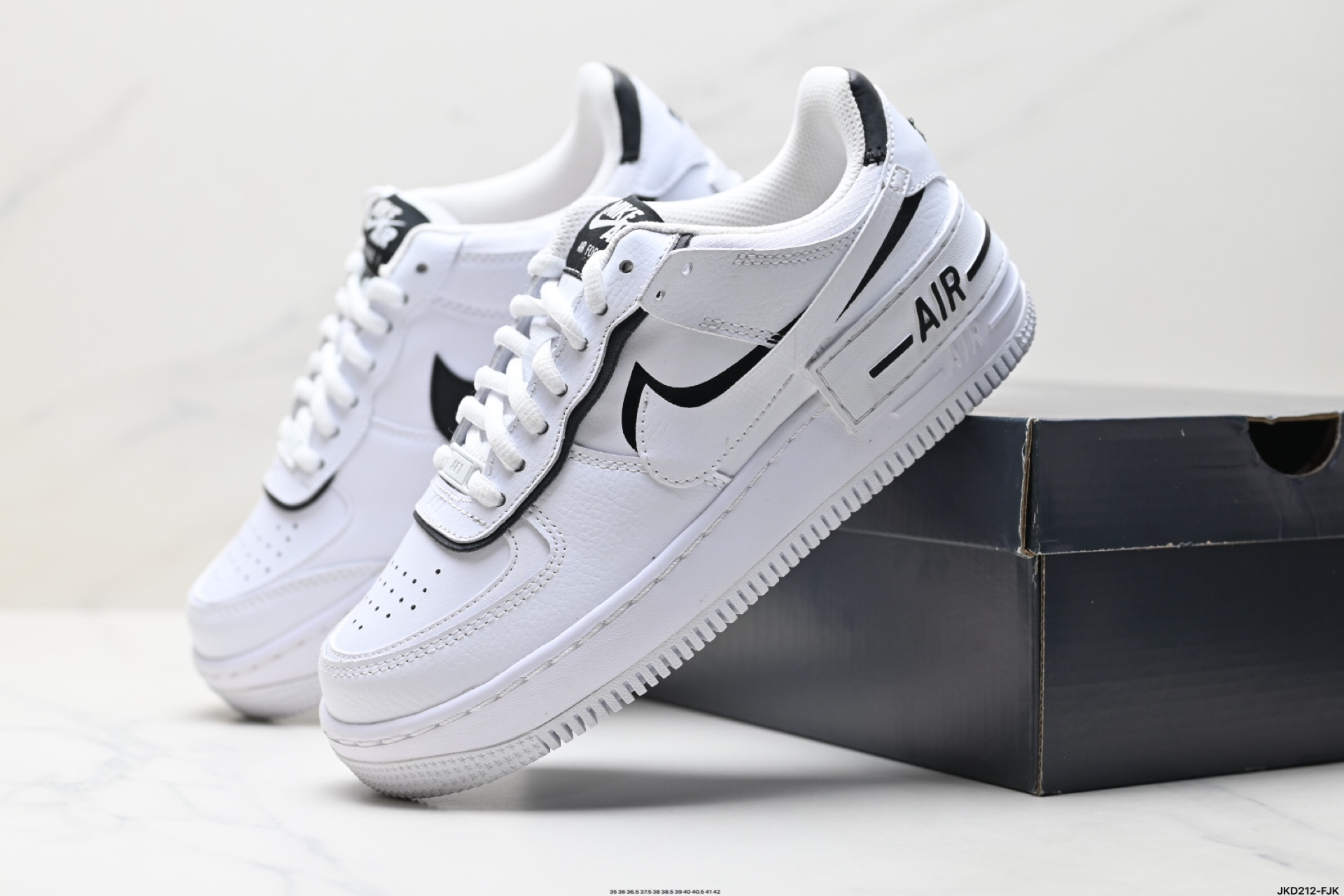 Nike Air Force 1 Shadow Women's Sneaker, White/Black, Lightweight, Versatile 9 i1747154506071 5321 0 7