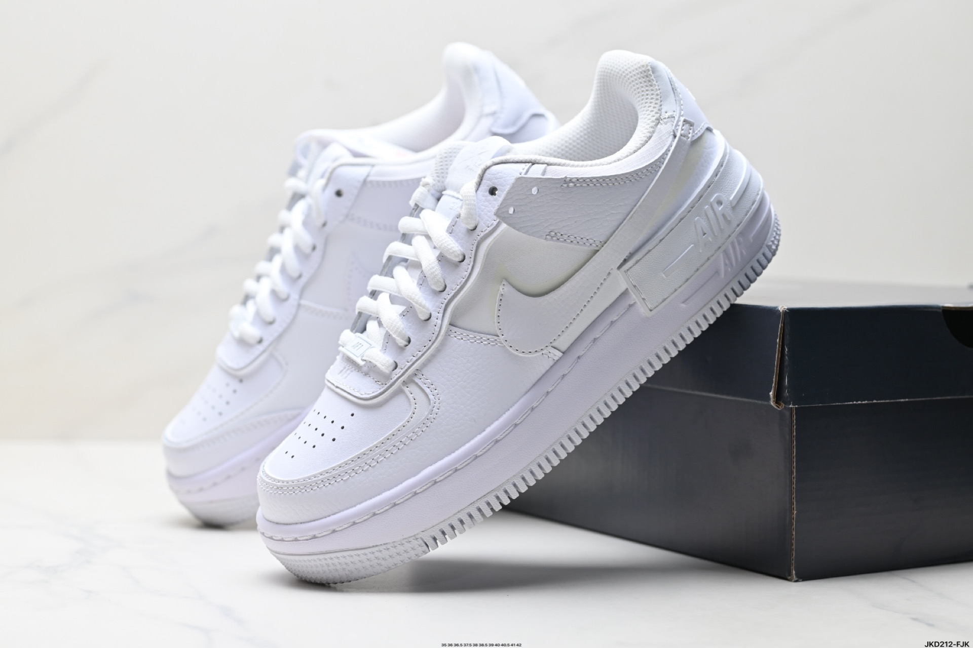 Nike Air Force 1 Shadow Women's Casual Shoes - White/Black - DZ1847-110 6 i1747154553730 8645 0 7