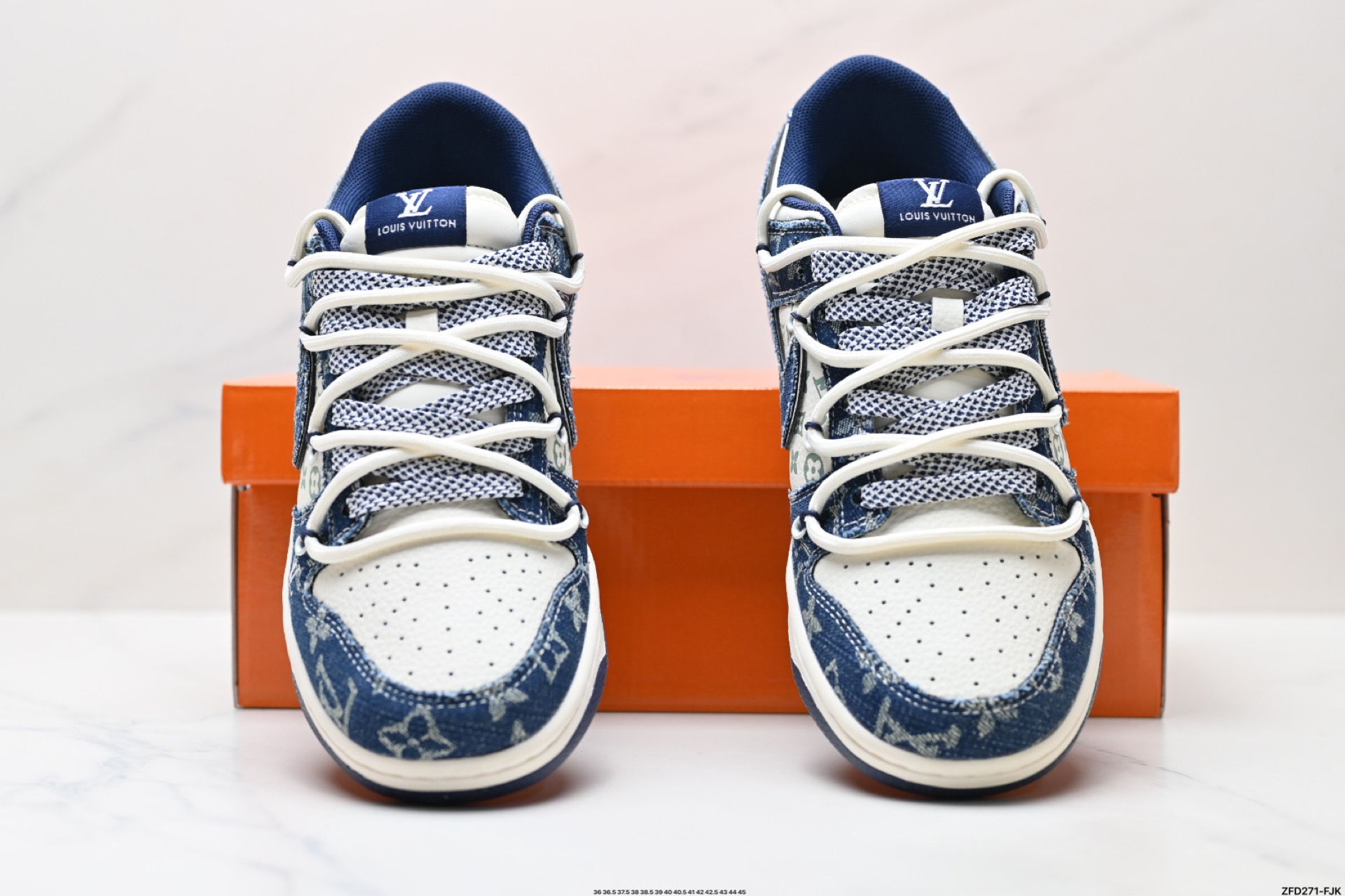 Louis Vuitton x Nike Dunk Low Custom Sneakers - Limited Edition Design 8 i1747154955780 7030 0 6