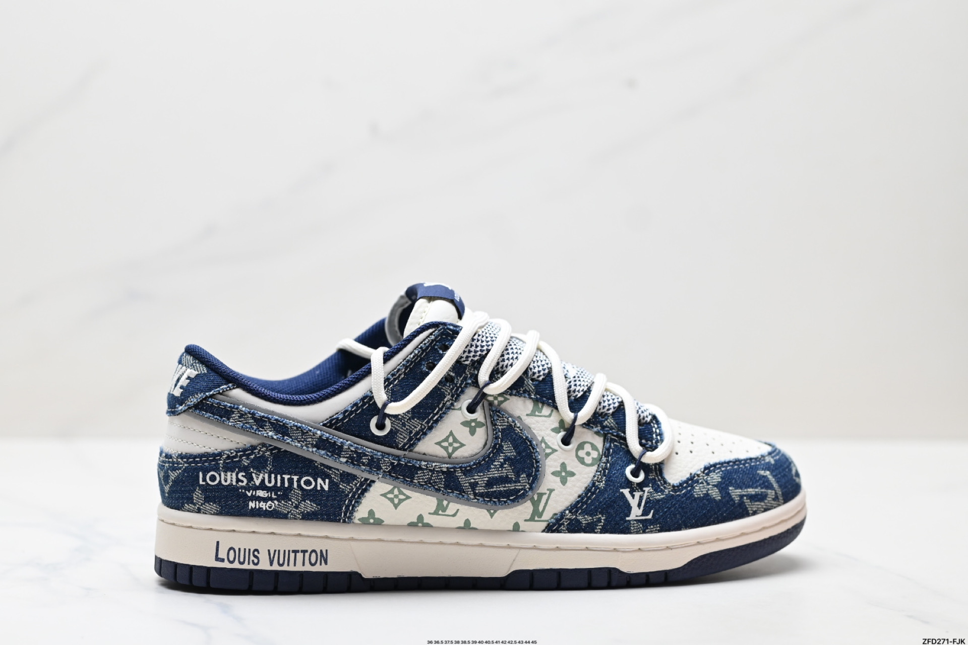 Louis Vuitton x Nike Dunk Low Custom Sneakers - Limited Edition Design 2 i1747154955782 3238 0 0