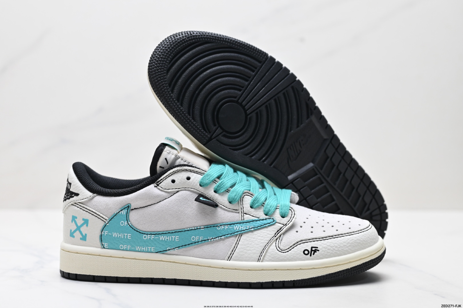 270 AJ1倒勾Travis Scott x Air Jordan 1 ” Reverse Mocha “ AJ1乔1 TS 闪电 联名倒钩 低帮文化篮球鞋 XZ5749-005