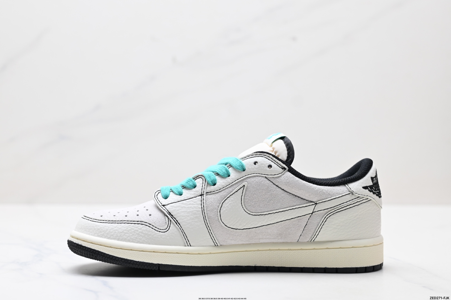 270 AJ1倒勾Travis Scott x Air Jordan 1 ” Reverse Mocha “ AJ1乔1 TS 闪电 联名倒钩 低帮文化篮球鞋 XZ5749-005