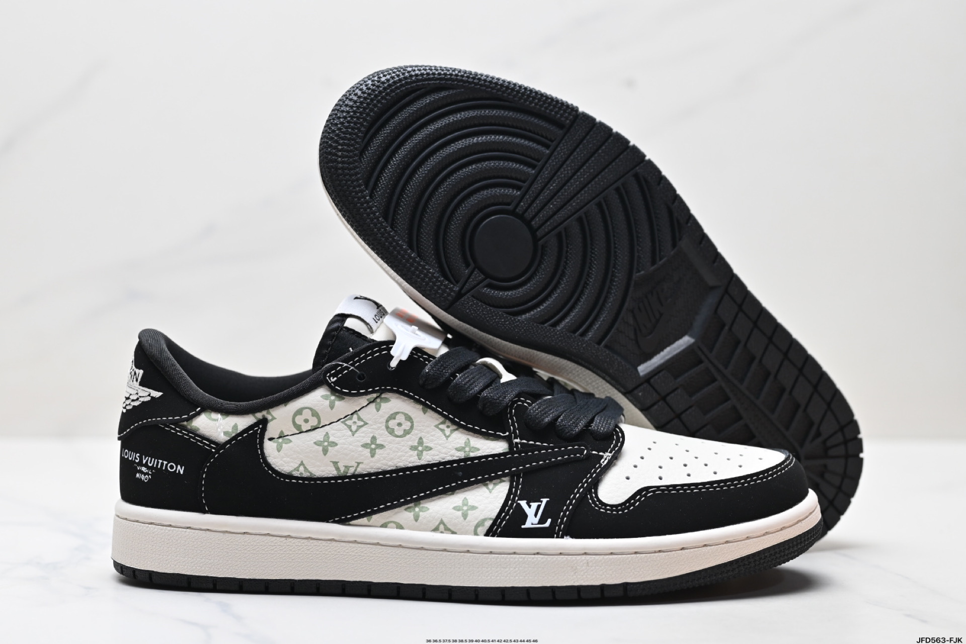 Air Jordan 1 Low Louis Vuitton Custom Sneakers - Reverse Mocha Style 6 i1747155739481 2667 0 4