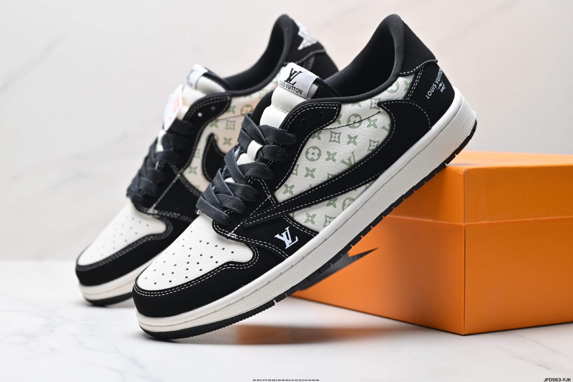 Air Jordan 1 Low Louis Vuitton Custom Sneakers - Reverse Mocha Style 9 i1747155739481 2911 0 7